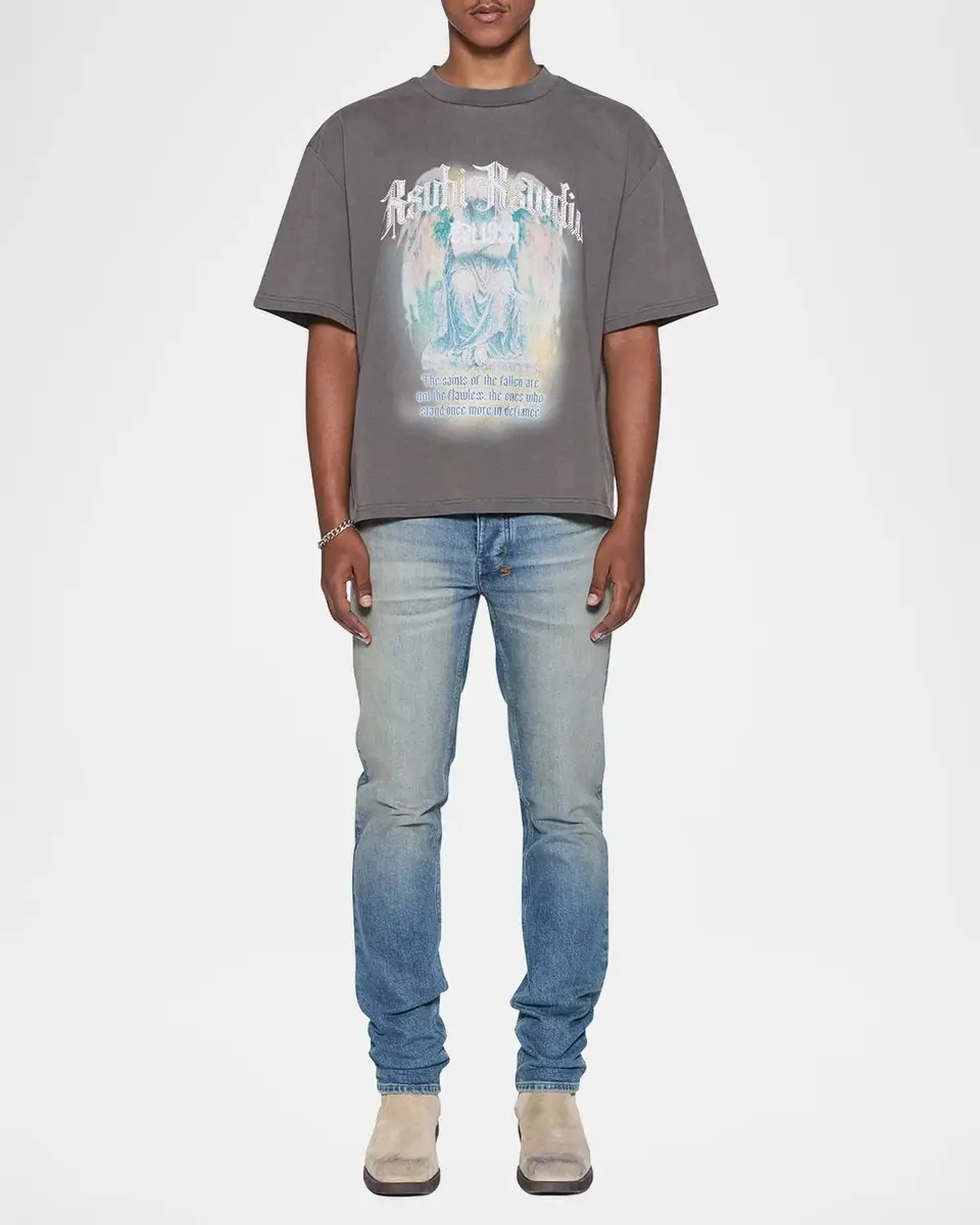 Ksubi Men's Ekcess Logo Cotton Crewneck T-Shirt | Thumbnail 2