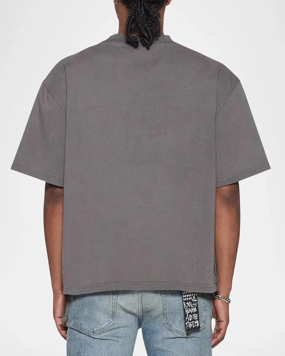 Ksubi Men's Ekcess Logo Cotton Crewneck T-Shirt | Thumbnail 3