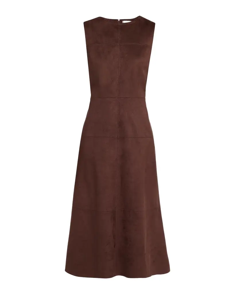 Frankie Sleeveless Sueded Midi Dress Frankie Sleeveless Sueded Midi Dress