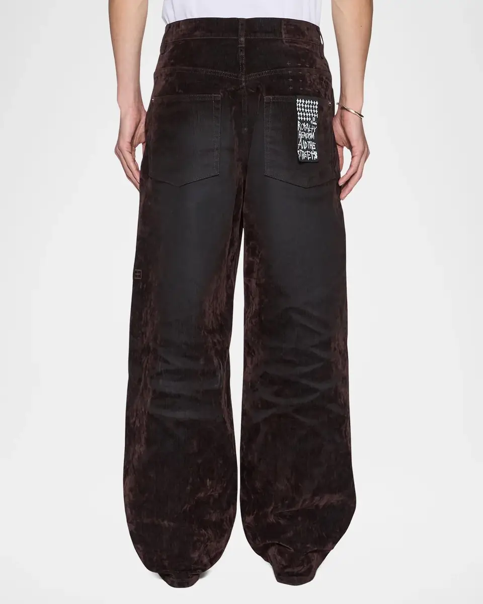 Ksubi Men's Maxx Brown Denim Straight-Leg Jeans | Thumbnail 2 Ksubi Men's Maxx Brown Denim Straight-Leg Jeans | Thumbnail 2