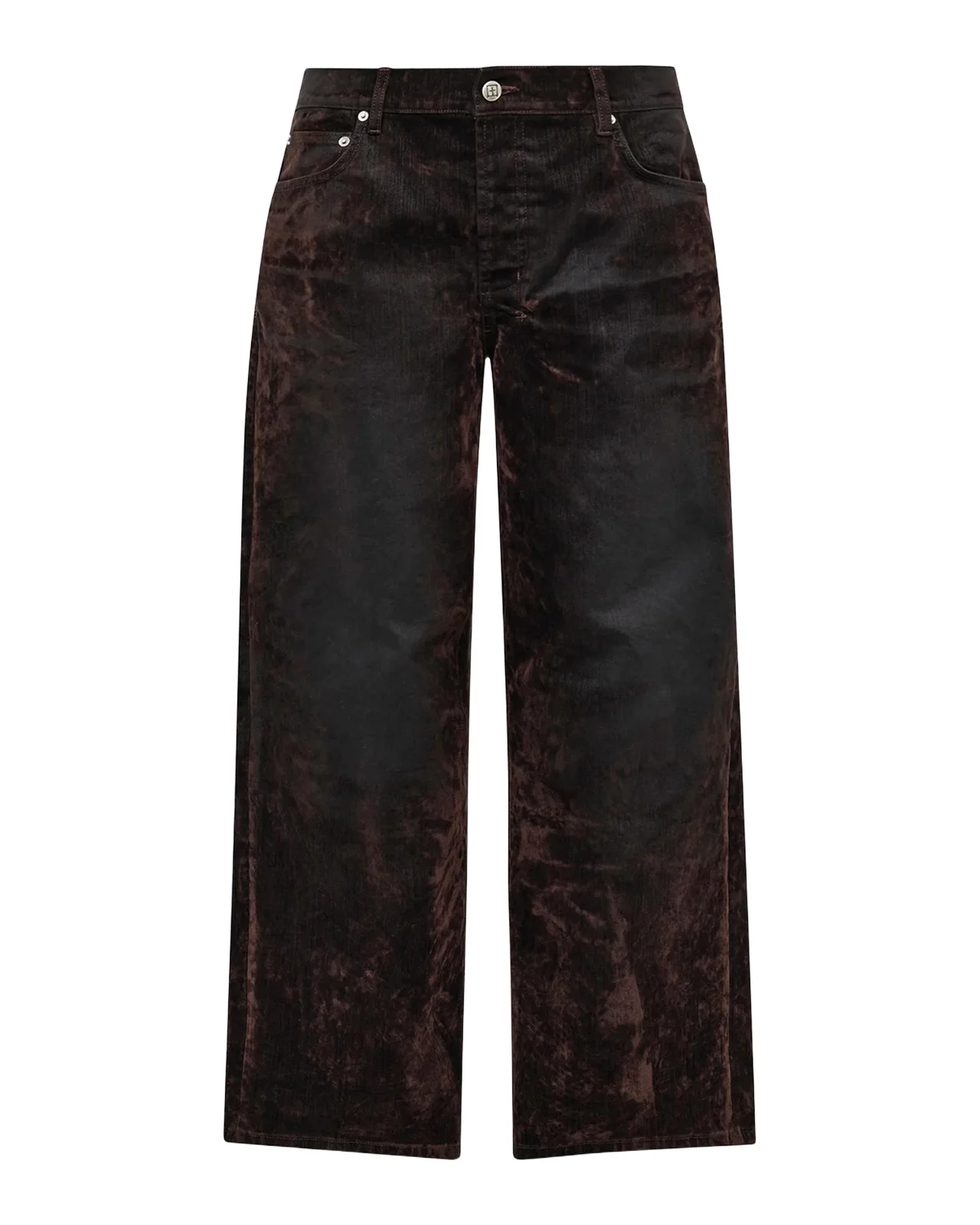 Men's Maxx Brown Denim Straight-Leg Jeans Men's Maxx Brown Denim Straight-Leg Jeans