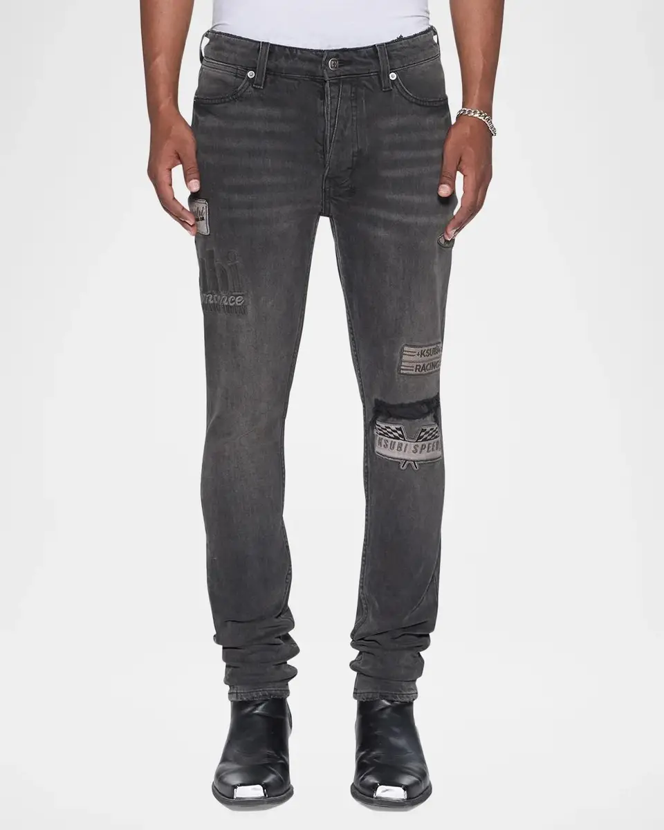 Ksubi Men's Van Winkle Graphite Racer Skinny Jeans | Thumbnail 4 Ksubi Men's Van Winkle Graphite Racer Skinny Jeans | Thumbnail 4
