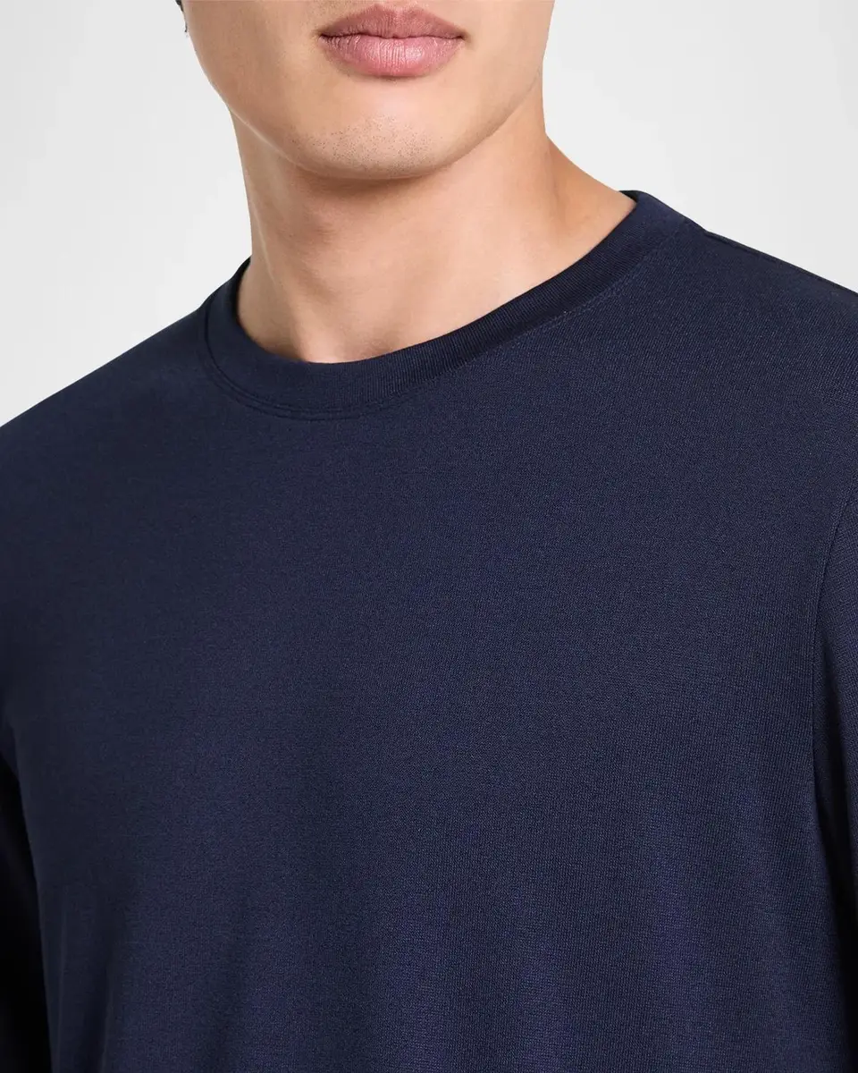 Theory Essential Long-Sleeved Crewneck T-Shirt | Thumbnail 5 Theory Essential Long-Sleeved Crewneck T-Shirt | Thumbnail 5