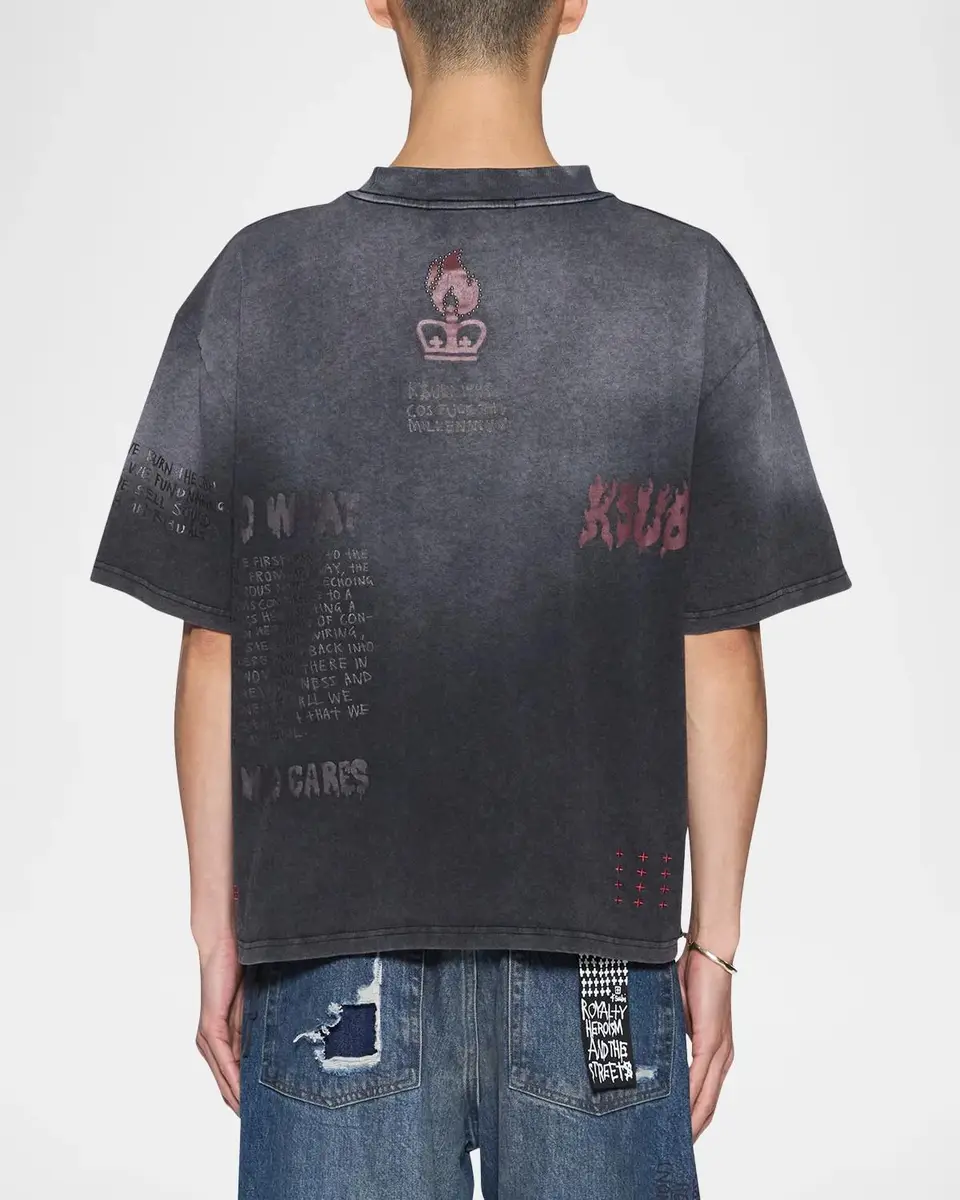 Ksubi Cotton Drop-Shoulder T-Shirt | Thumbnail 3