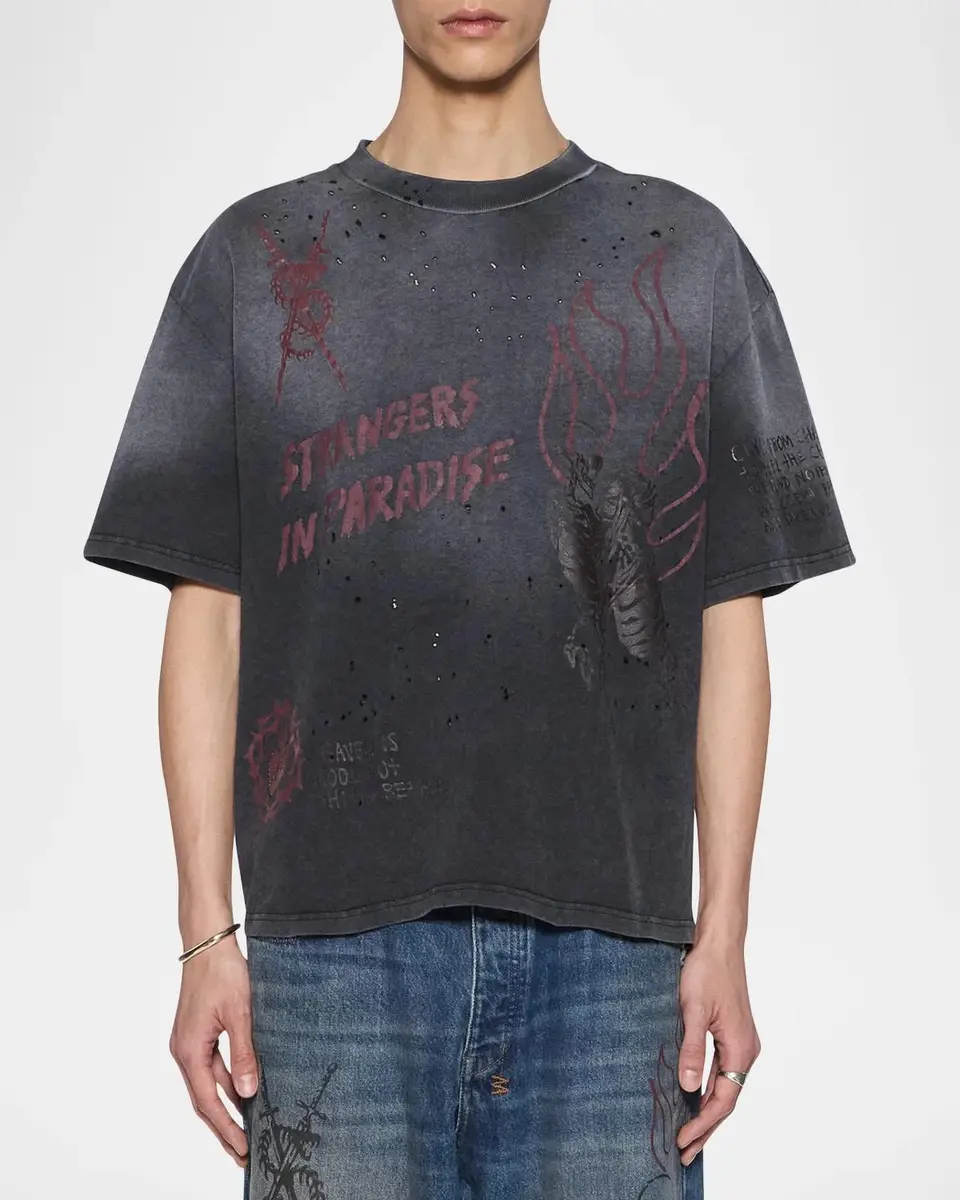 Ksubi Cotton Drop-Shoulder T-Shirt | Thumbnail 4