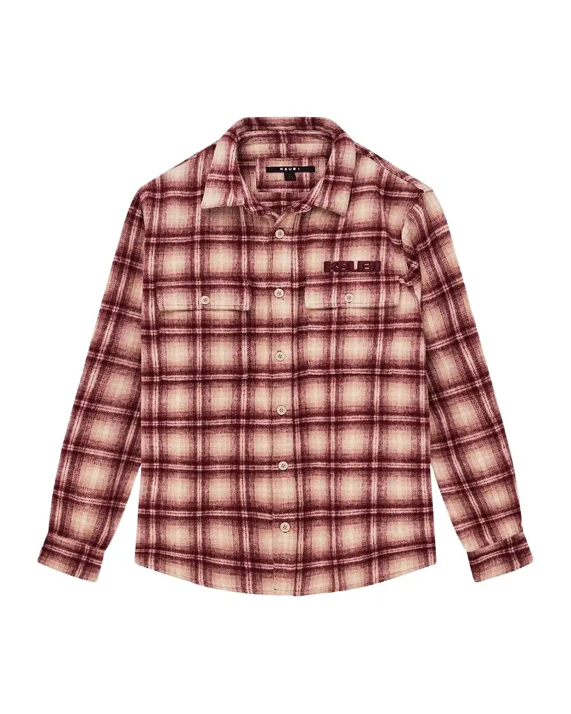 Ksubi Sott Rosebowl Plaid Flannel Shirt