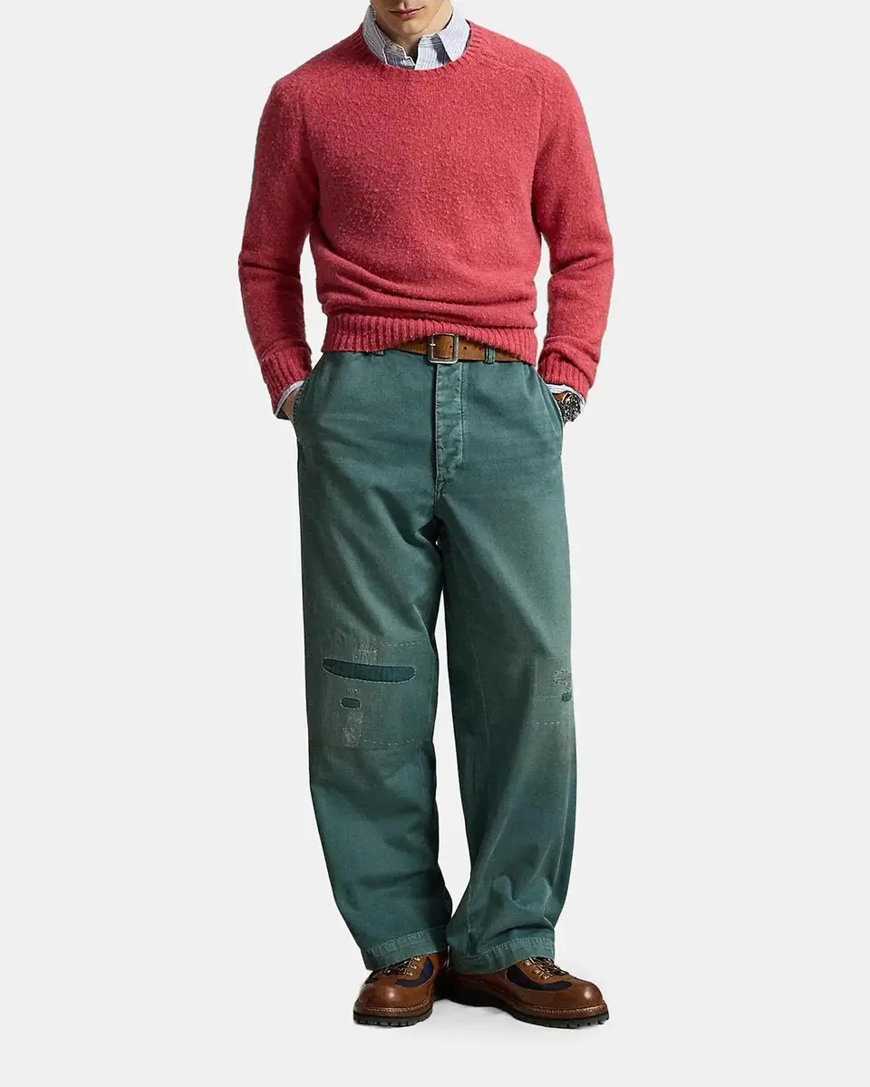 Polo Ralph Lauren Men's Suede-Patch Wool-Cashmere Sweater | Thumbnail 2