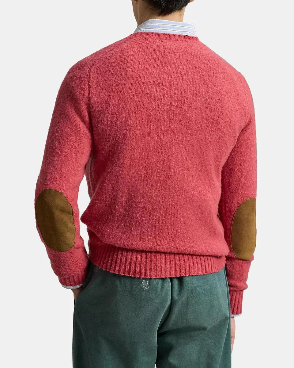 Polo Ralph Lauren Men's Suede-Patch Wool-Cashmere Sweater | Thumbnail 3