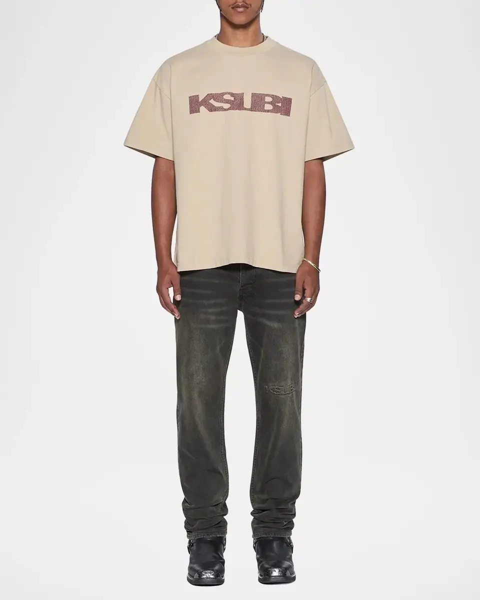 Ksubi Men's Hazlow Graphite Intruder Straight-Leg Jeans | Thumbnail 2 Ksubi Men's Hazlow Graphite Intruder Straight-Leg Jeans | Thumbnail 2