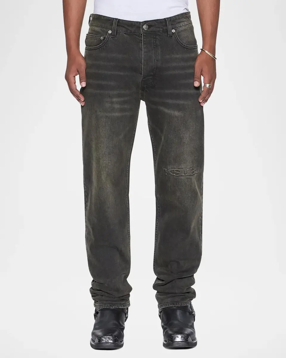 Ksubi Men's Hazlow Graphite Intruder Straight-Leg Jeans | Thumbnail 4 Ksubi Men's Hazlow Graphite Intruder Straight-Leg Jeans | Thumbnail 4
