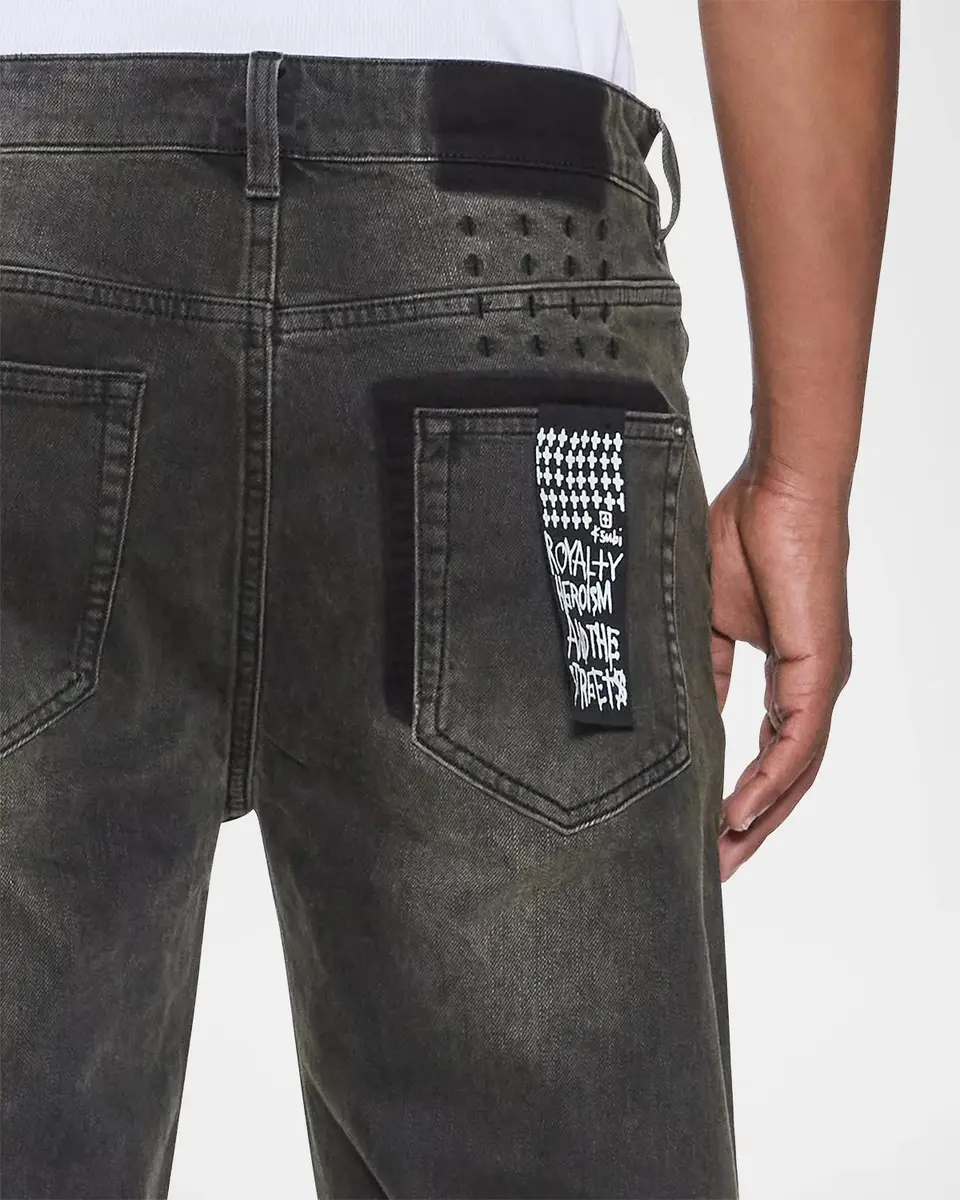 Ksubi Men's Hazlow Graphite Intruder Straight-Leg Jeans | Thumbnail 5 Ksubi Men's Hazlow Graphite Intruder Straight-Leg Jeans | Thumbnail 5
