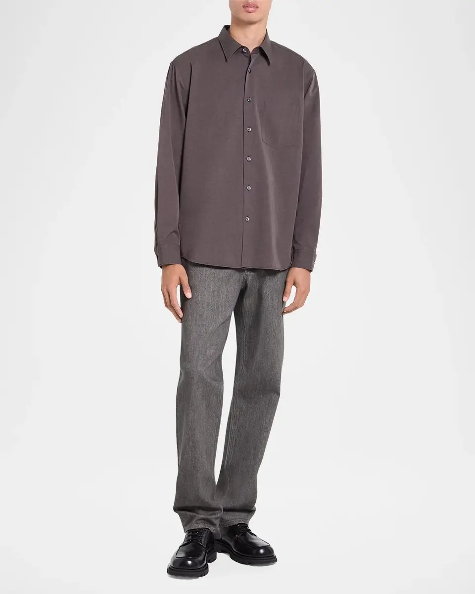 Theory Men's Weekend Button-Front Shirt | Thumbnail 2
