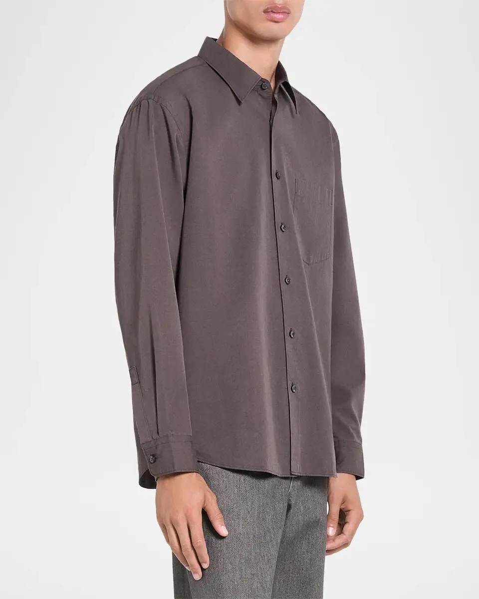 Theory Men's Weekend Button-Front Shirt | Thumbnail 6