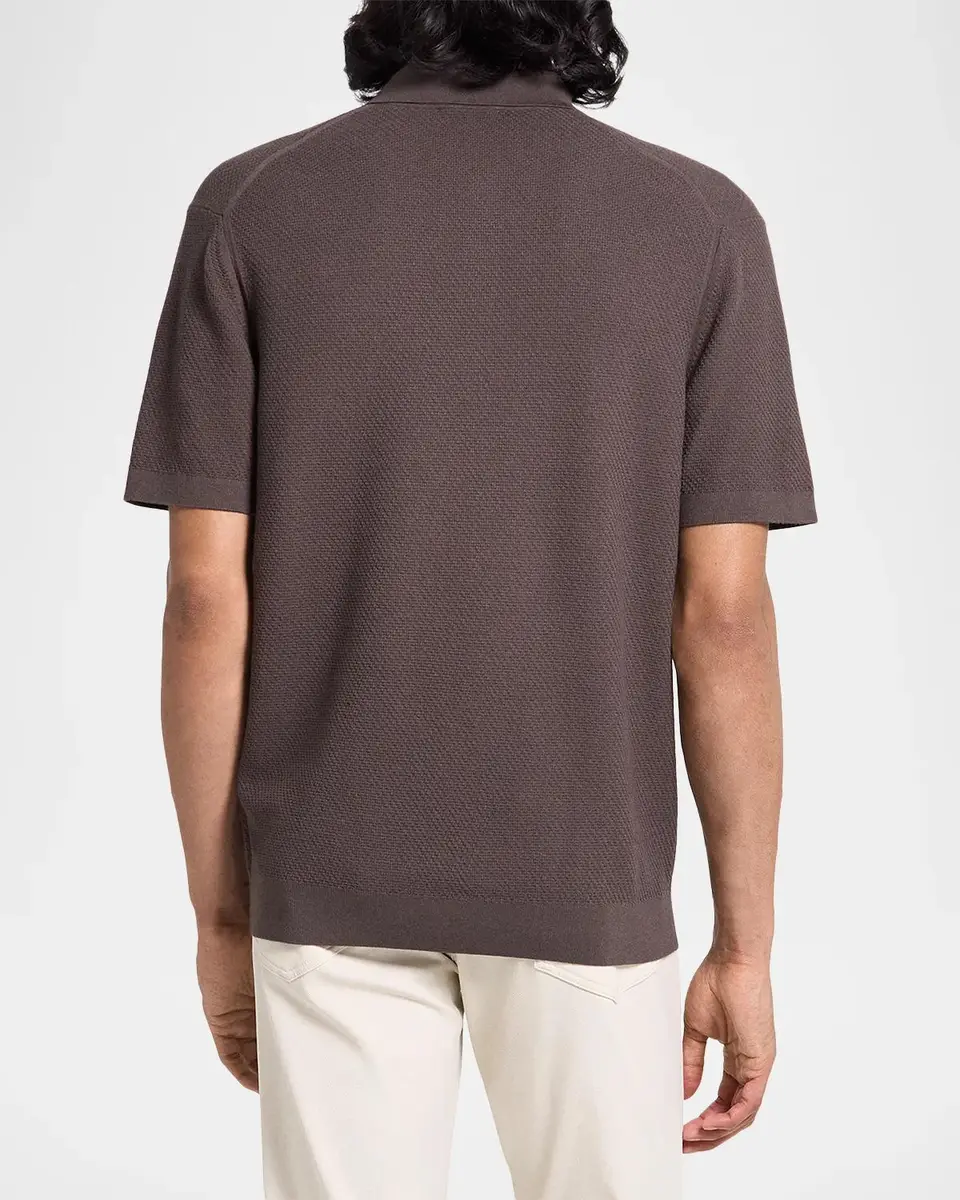 Theory Soris Stretch Knit Polo Shirt | Thumbnail 3 Theory Soris Stretch Knit Polo Shirt | Thumbnail 3