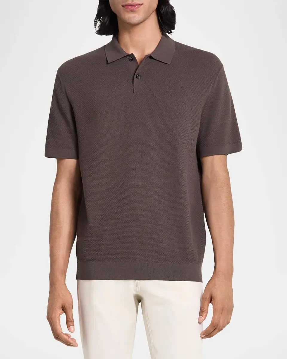 Theory Soris Stretch Knit Polo Shirt | Thumbnail 4 Theory Soris Stretch Knit Polo Shirt | Thumbnail 4
