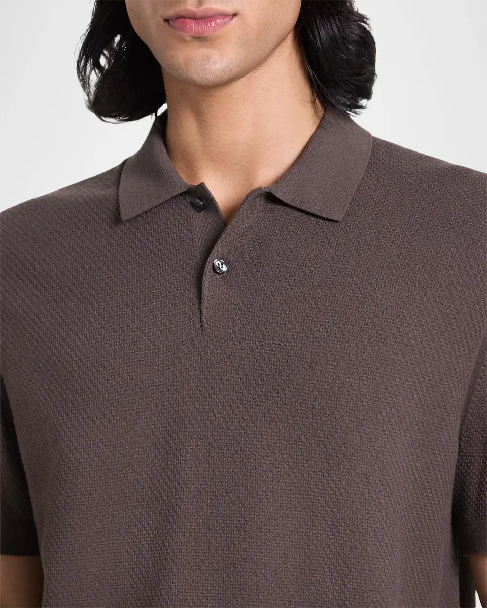 Theory Soris Stretch Knit Polo Shirt | Thumbnail 5 Theory Soris Stretch Knit Polo Shirt | Thumbnail 5