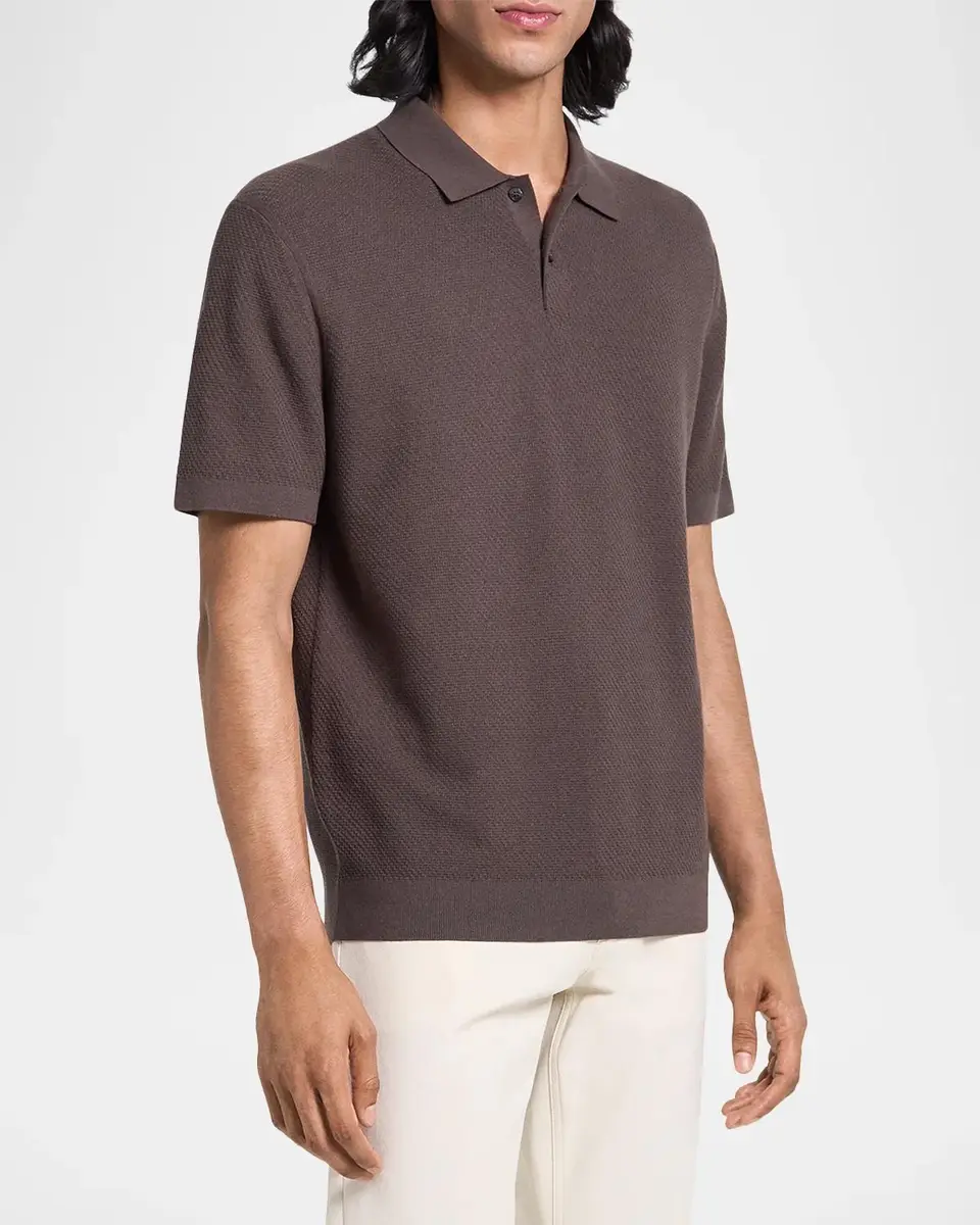 Theory Soris Stretch Knit Polo Shirt | Thumbnail 6 Theory Soris Stretch Knit Polo Shirt | Thumbnail 6