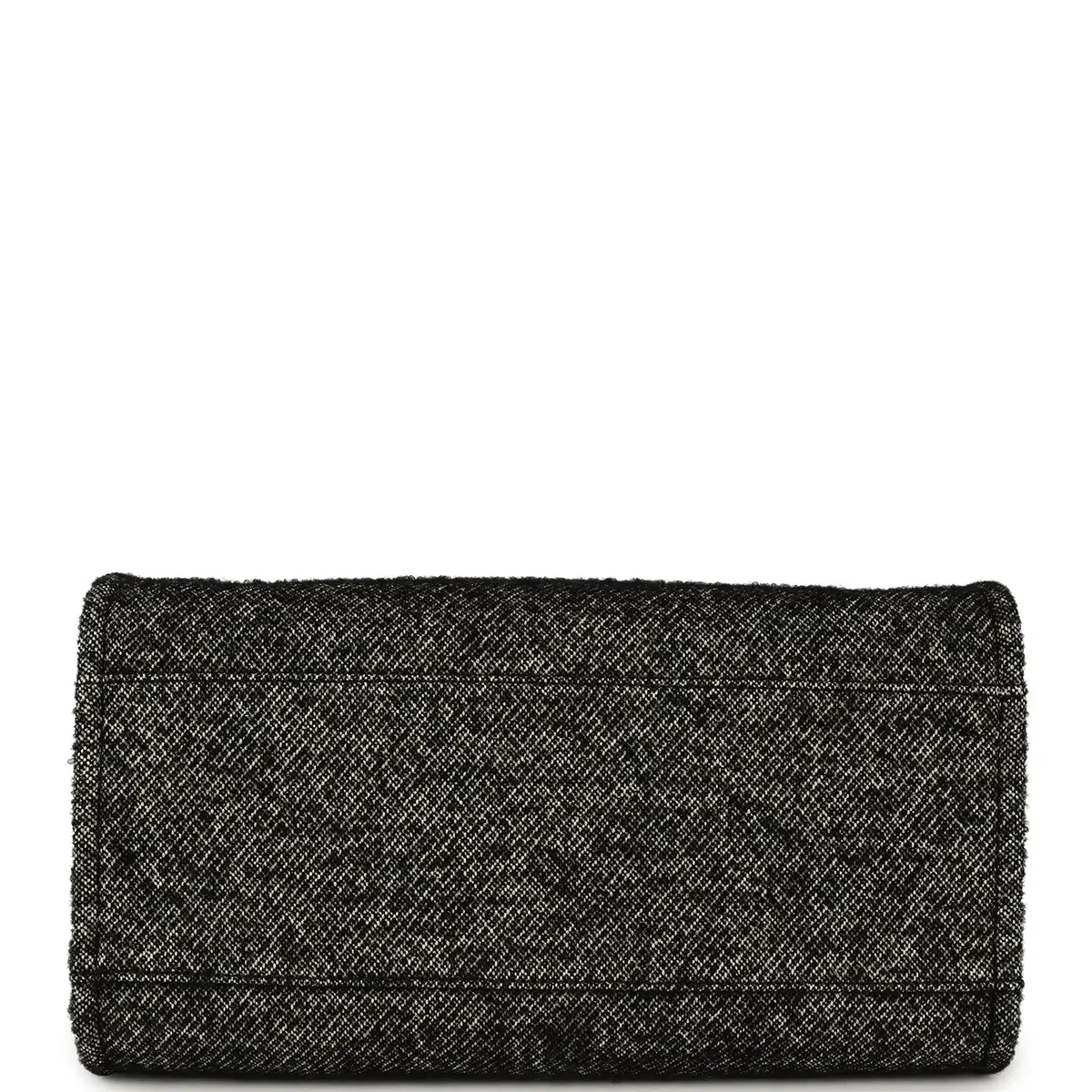 Chanel Chanel Medium Deauville Shopping Tote Black, White Wool, Leather Silver Hardware | Thumbnail 7 Chanel Chanel Medium Deauville Shopping Tote Black, White Wool, Leather Silver Hardware | Thumbnail 7