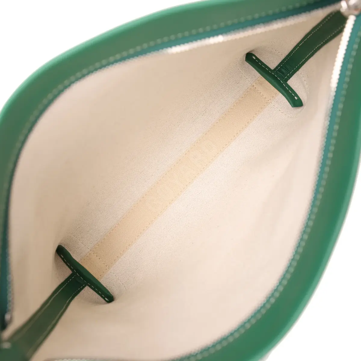 goyard Goyard Goyardine Canvas Green Conti Pouch Palladium Hardware | Thumbnail 9