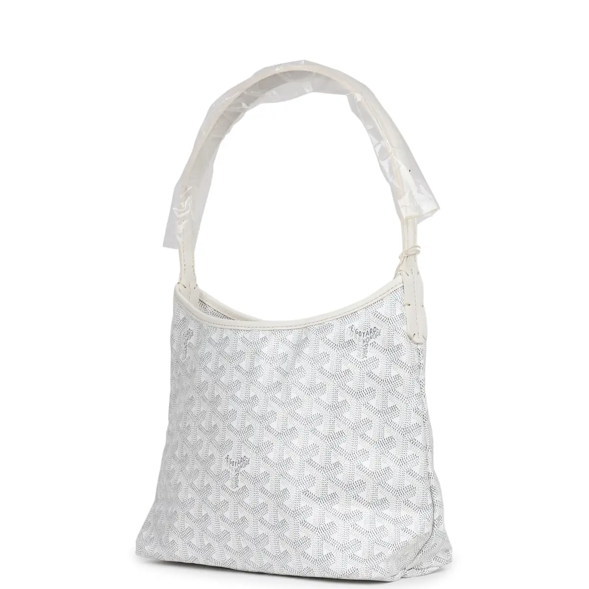 goyard Goyard Goyardine White Boheme Mini Hobo Bag Palladium Hardware | Thumbnail 5 goyard Goyard Goyardine White Boheme Mini Hobo Bag Palladium Hardware | Thumbnail 5