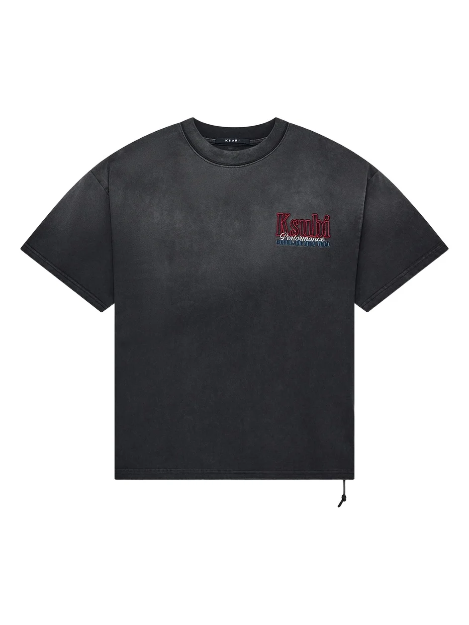 Men's Drop Shoulder Faded Cotton Jersey T-Shirt