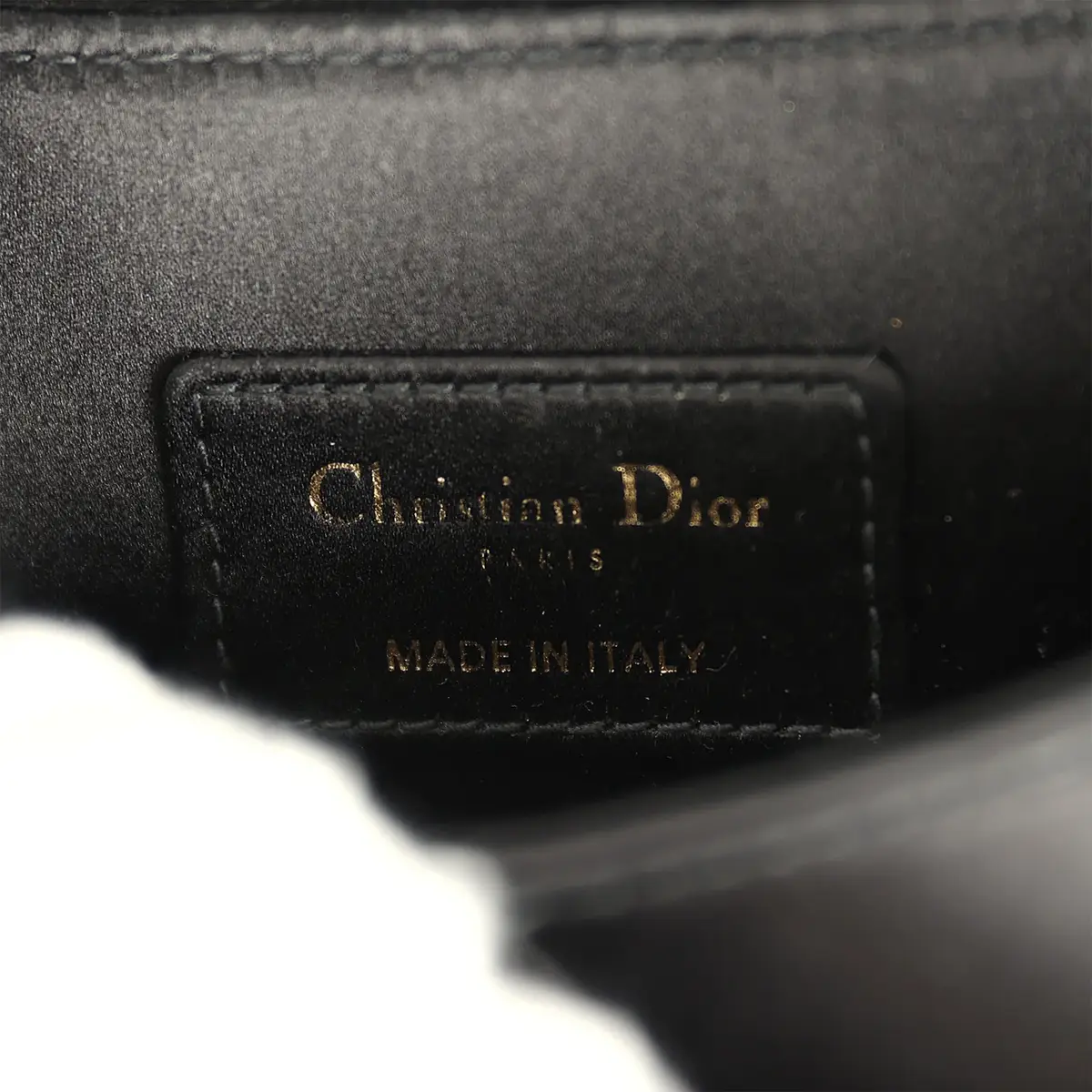 Dior Pre-owned Christian Dior Mini Saddle Bag Black Satin, Crystals Gold Hardware | Thumbnail 11 Dior Pre-owned Christian Dior Mini Saddle Bag Black Satin, Crystals Gold Hardware | Thumbnail 11