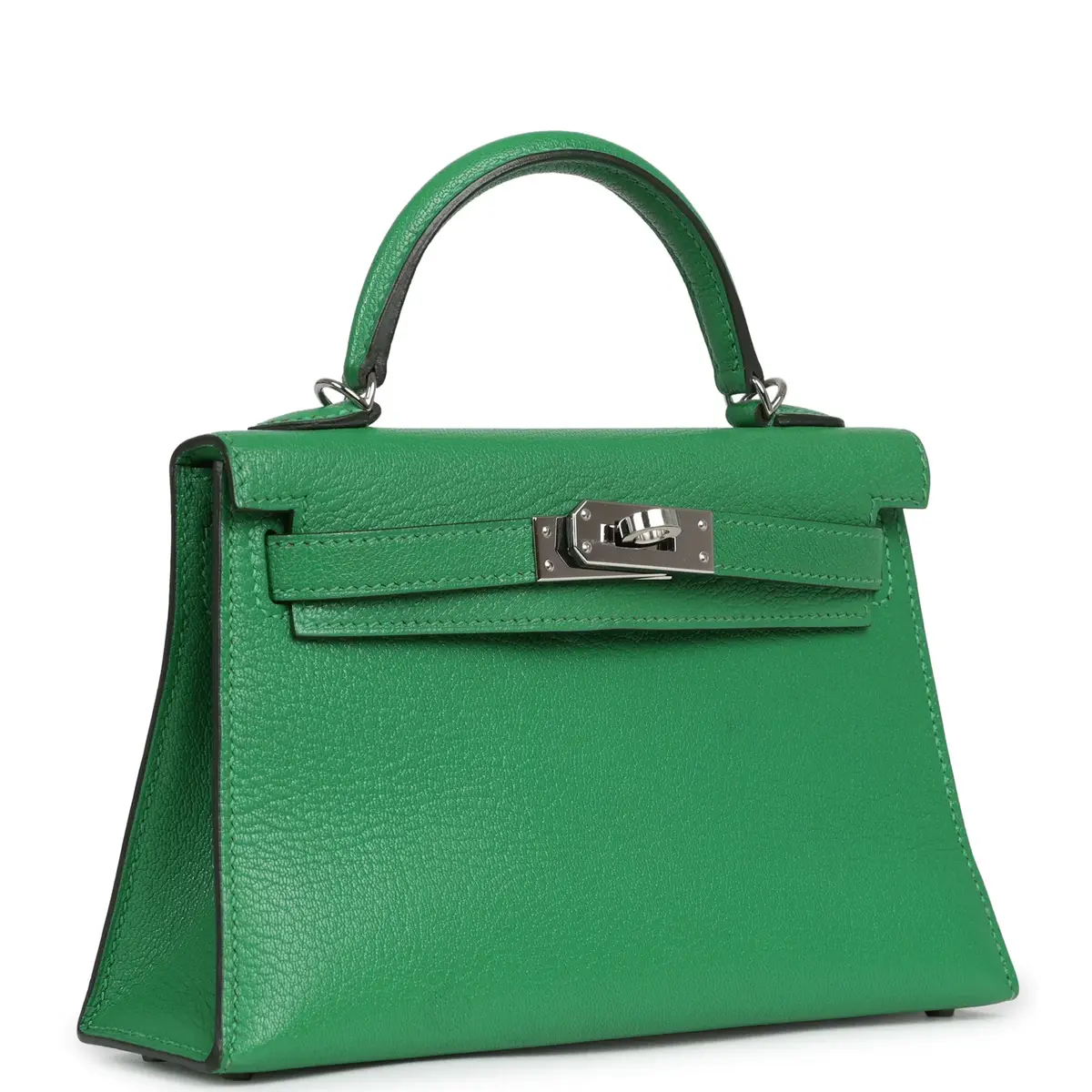 HERMÈS Pre-owned Hermes Kelly Sellier 20 Bambou Chevre Mysore Palladium Hardware | Thumbnail 2