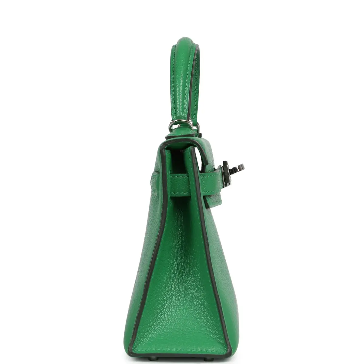 HERMÈS Pre-owned Hermes Kelly Sellier 20 Bambou Chevre Mysore Palladium Hardware | Thumbnail 3