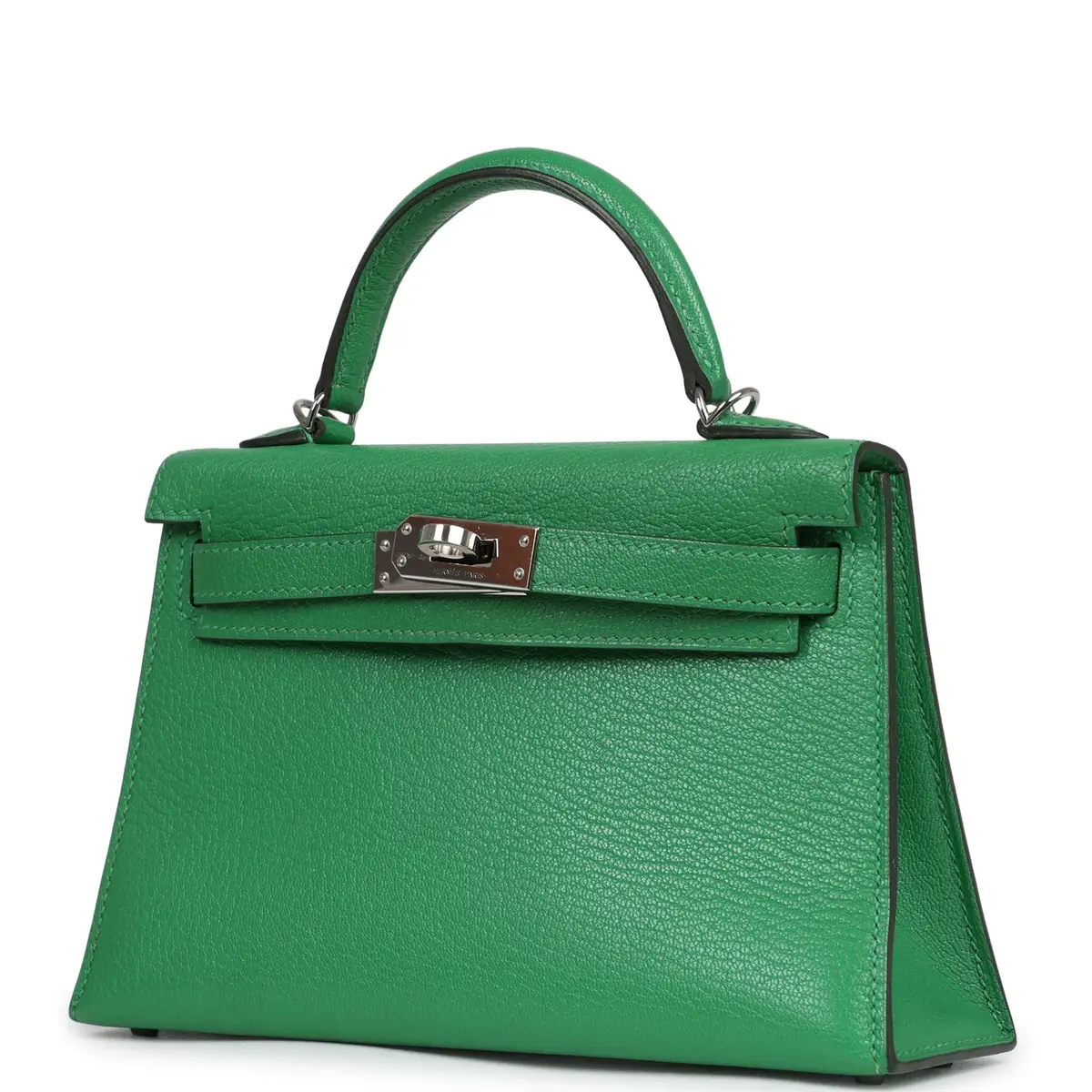 HERMÈS Pre-owned Hermes Kelly Sellier 20 Bambou Chevre Mysore Palladium Hardware | Thumbnail 5