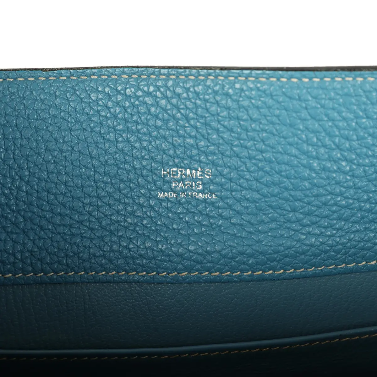 HERMÈS Pre-owned Hermes So Kelly 26 Blue Jean Clemence Palladium Hardware | Thumbnail 7 HERMÈS Pre-owned Hermes So Kelly 26 Blue Jean Clemence Palladium Hardware | Thumbnail 7