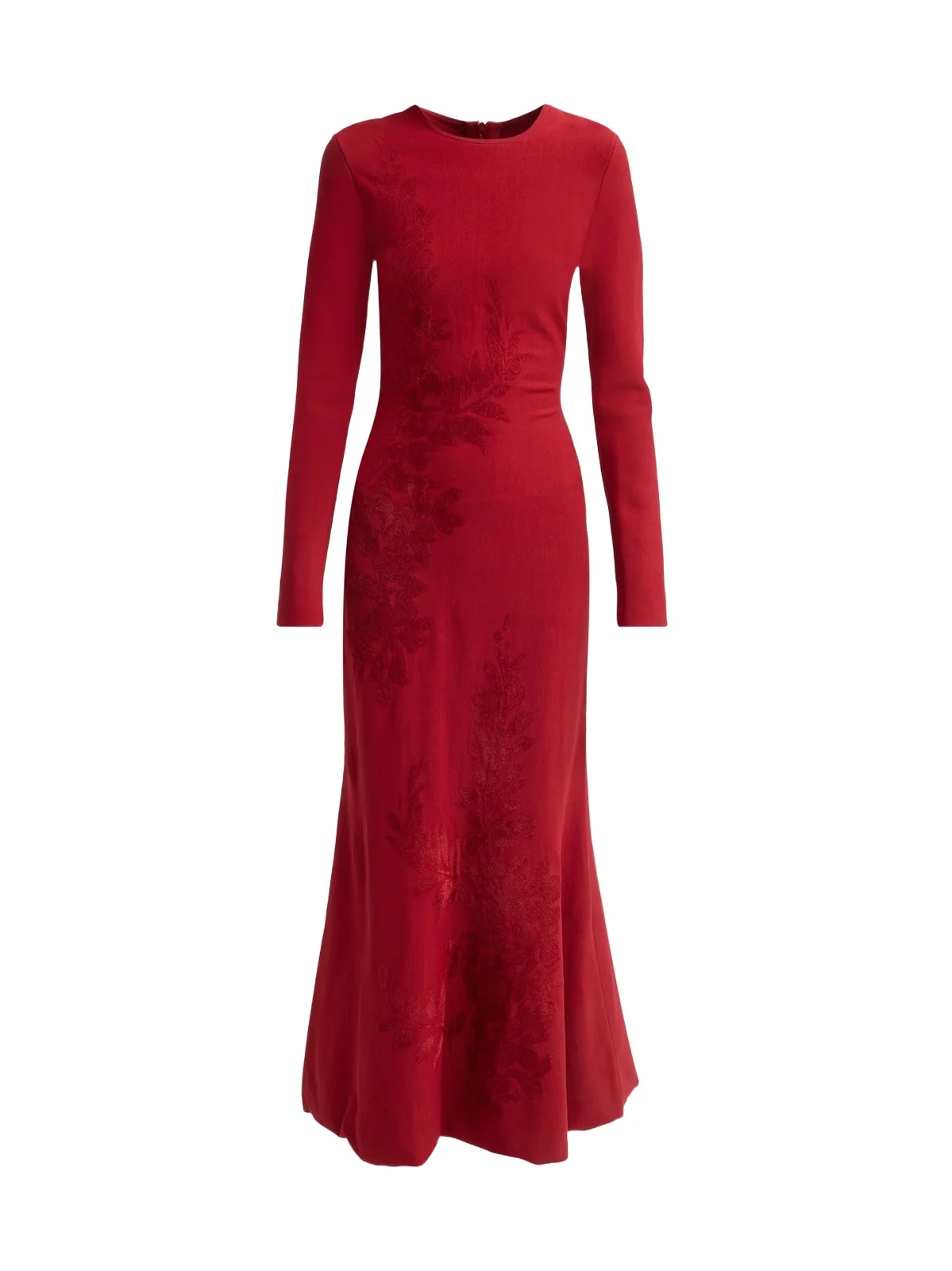 Women's Velvet Jacquard Knit Trumpet Maxi-Dress Women's Velvet Jacquard Knit Trumpet Maxi-Dress