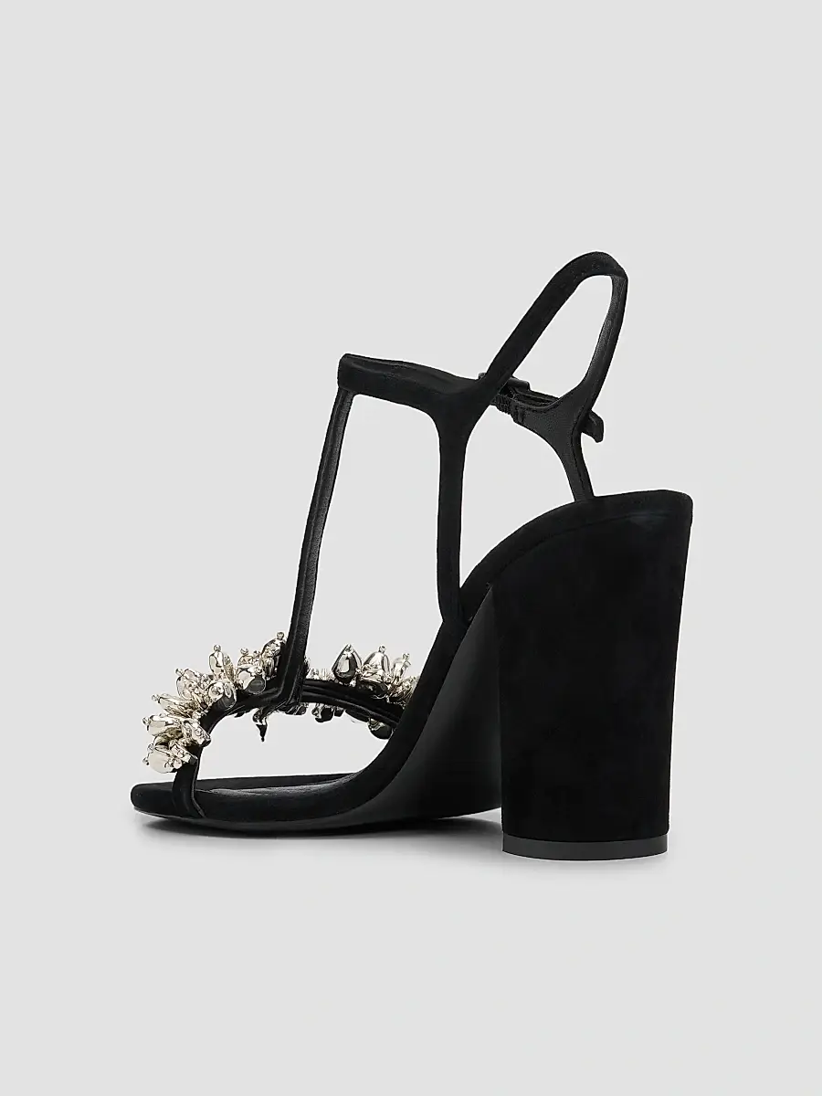 Simkhai Women's Stacey 95MM Embellished Satin Sandals | Thumbnail 4
