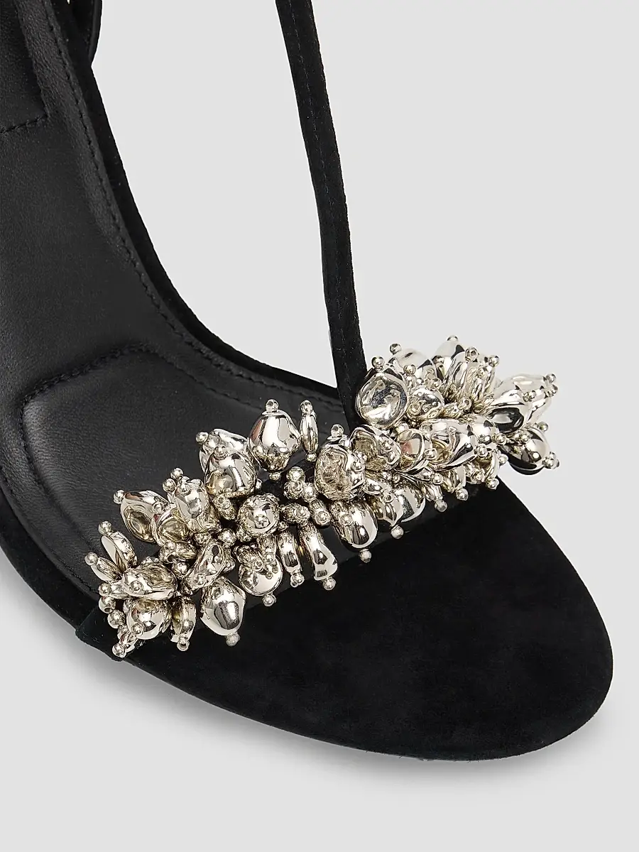 Simkhai Women's Stacey 95MM Embellished Satin Sandals | Thumbnail 5