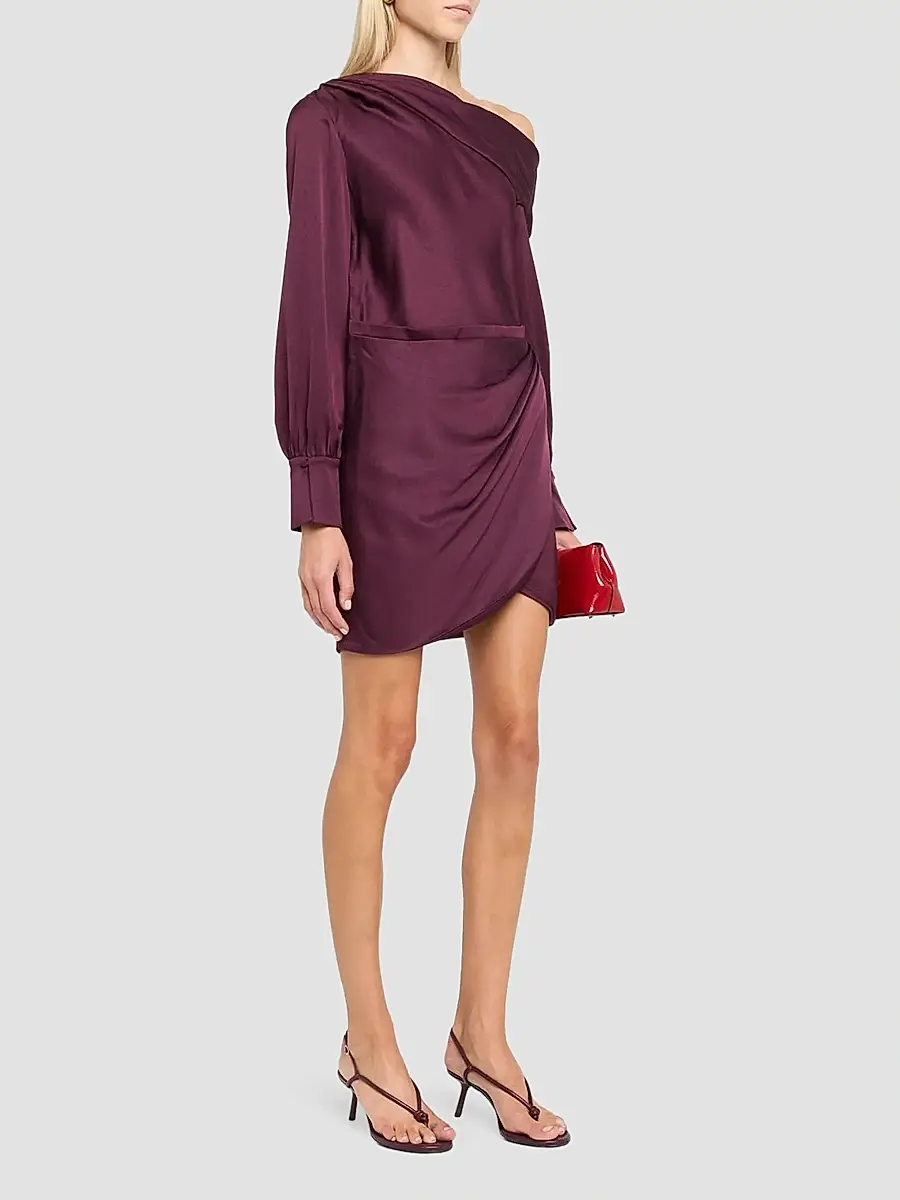 Simkhai Women's Cameron Draped Mini Dress | Thumbnail 4