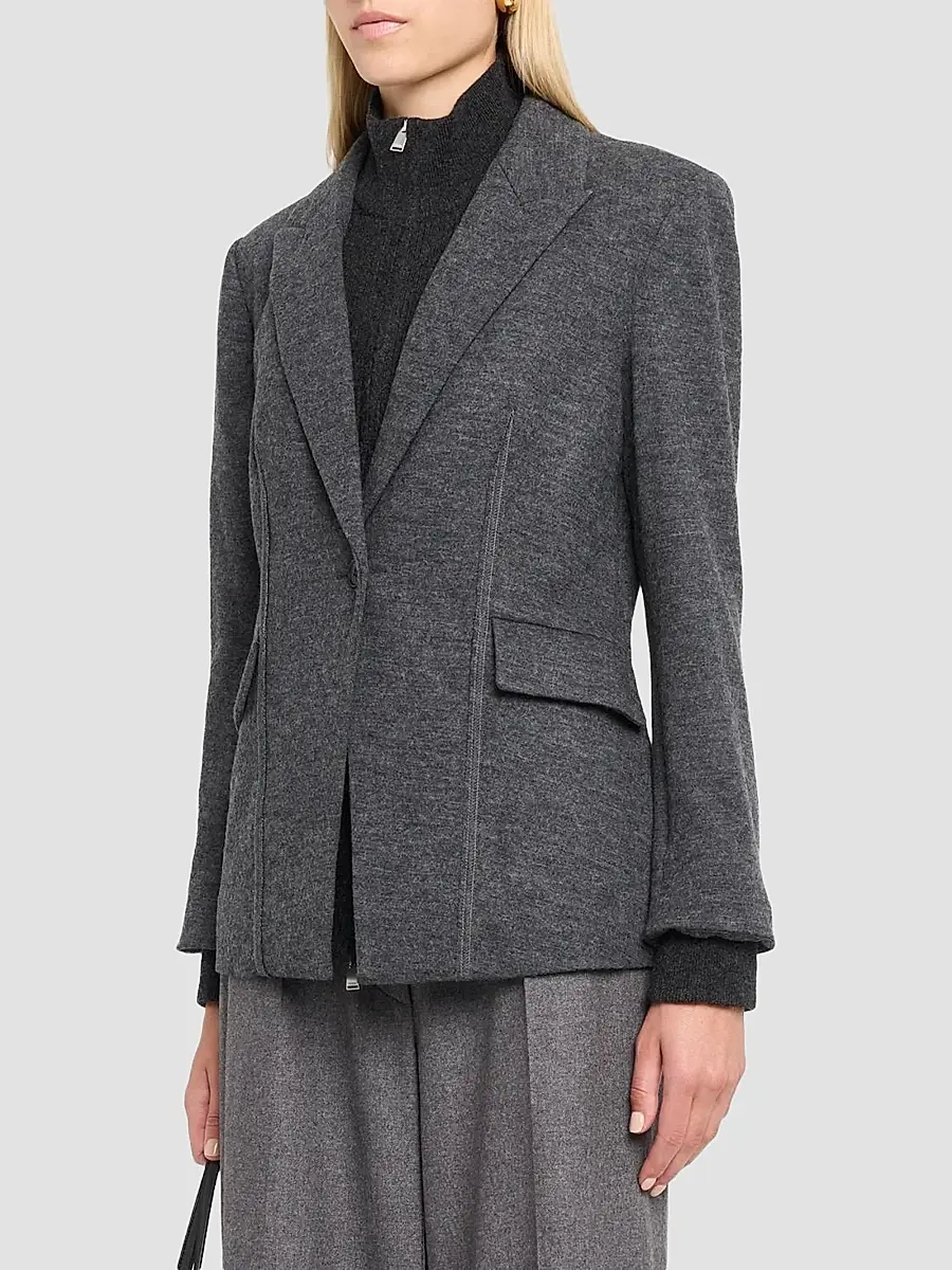 Simkhai Women's Auden Virgin Wool-Blend Blazer | Thumbnail 4
