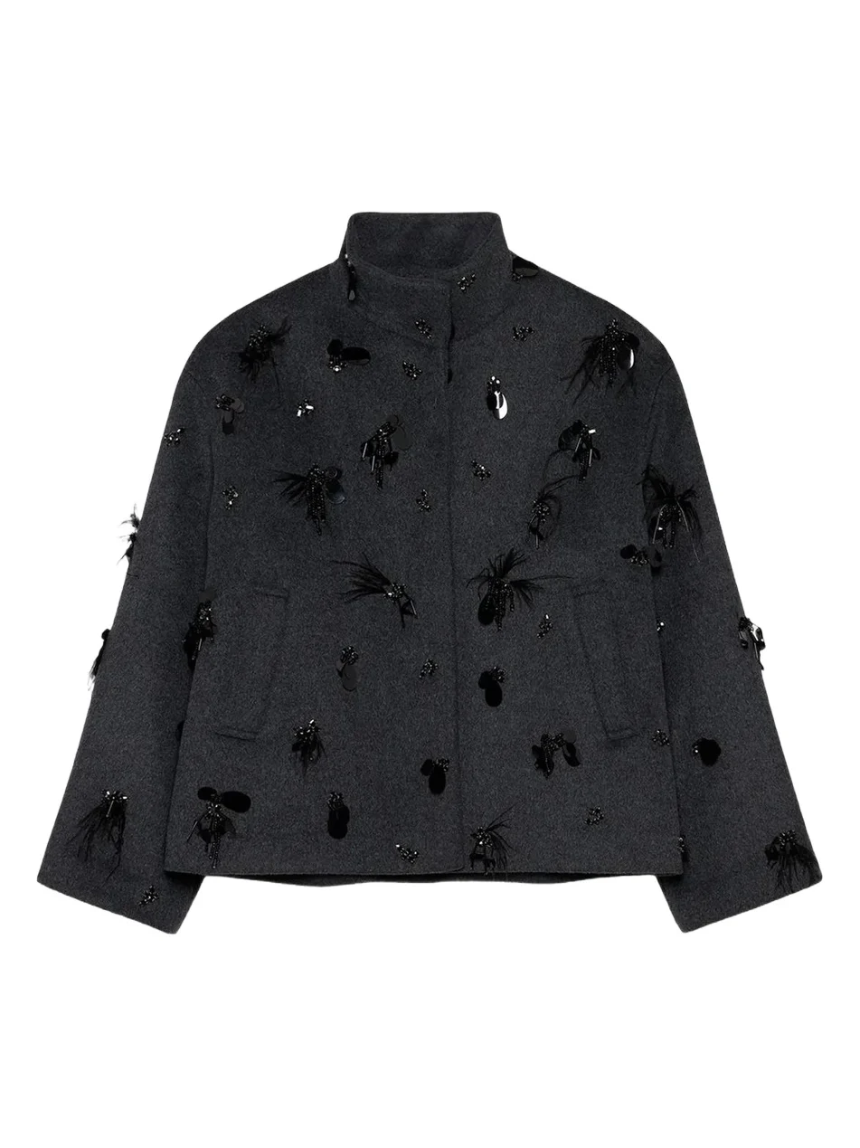 Women's Siena Embellished Wool-Blend Jacket Women's Siena Embellished Wool-Blend Jacket