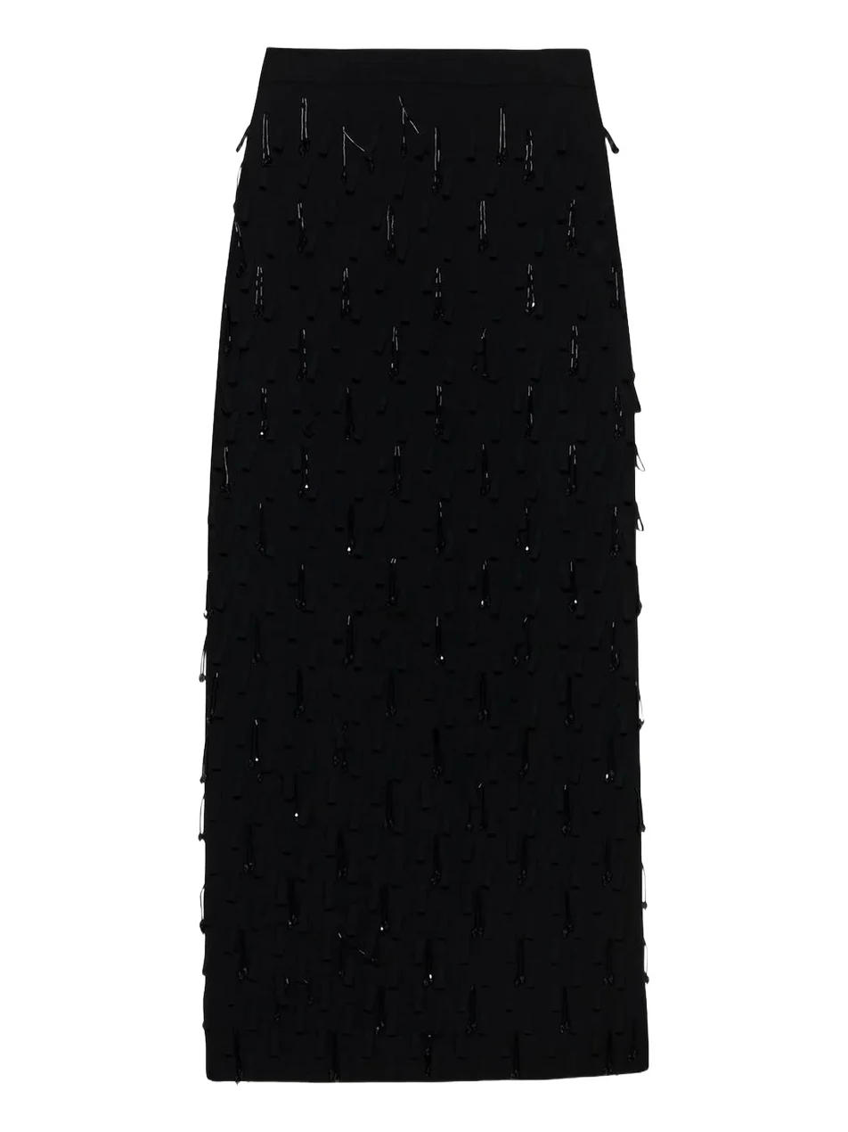 Women's Bree Fringe Midi Skirt Women's Bree Fringe Midi Skirt