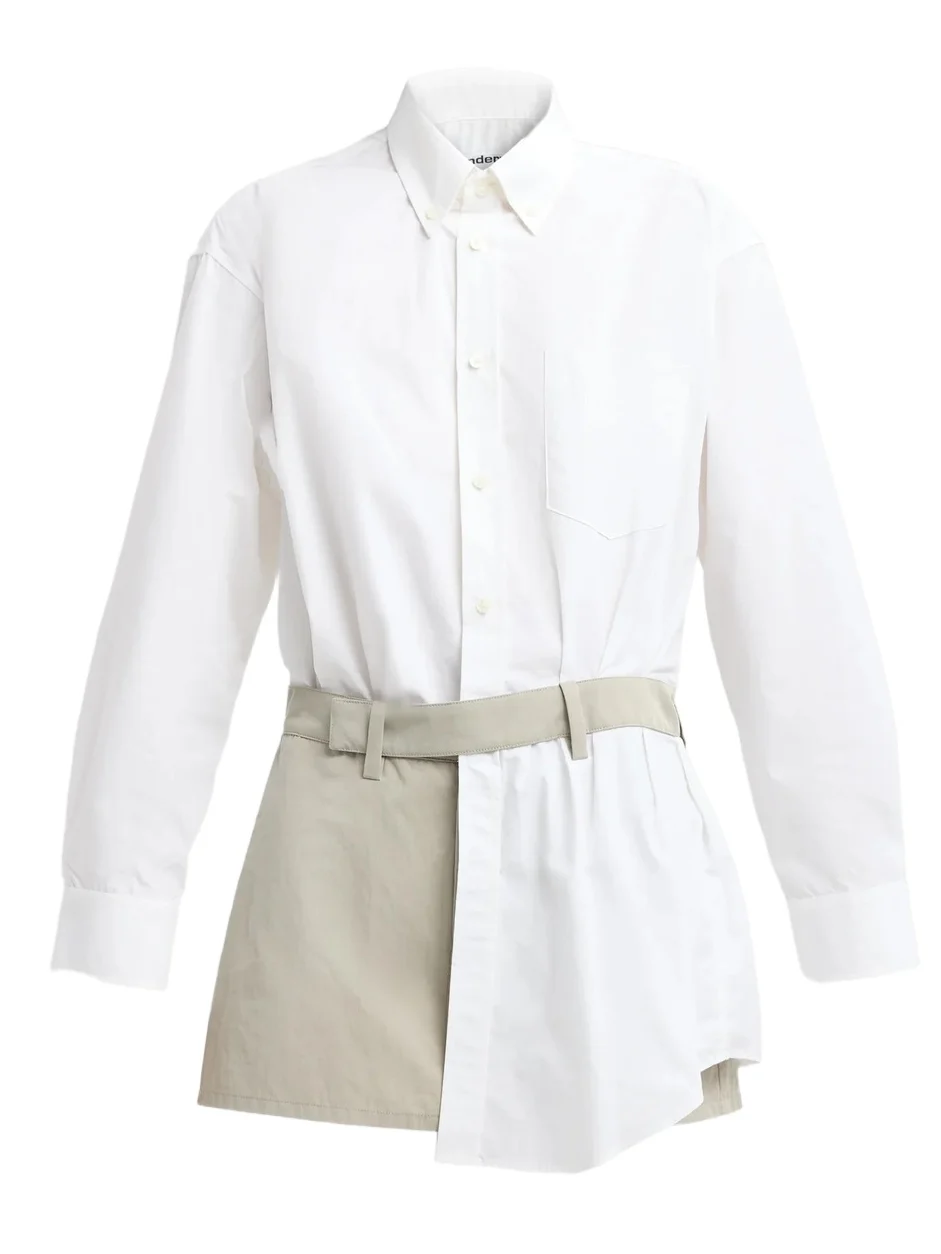 Alexander Wang Women's Tucked Shirt Cotton Romper