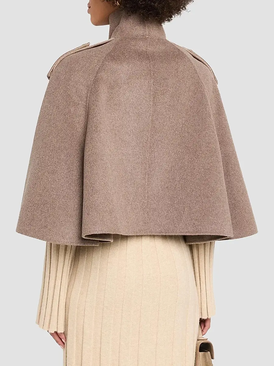 Simkhai Women's Yara Wool-Blend Cape Jacket | Thumbnail 3 Simkhai Women's Yara Wool-Blend Cape Jacket | Thumbnail 3