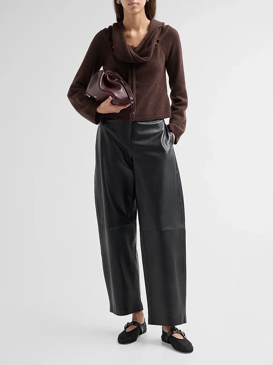 Simkhai Women's Cambria Wool-Cashmere Cowlneck Top | Thumbnail 2 Simkhai Women's Cambria Wool-Cashmere Cowlneck Top | Thumbnail 2