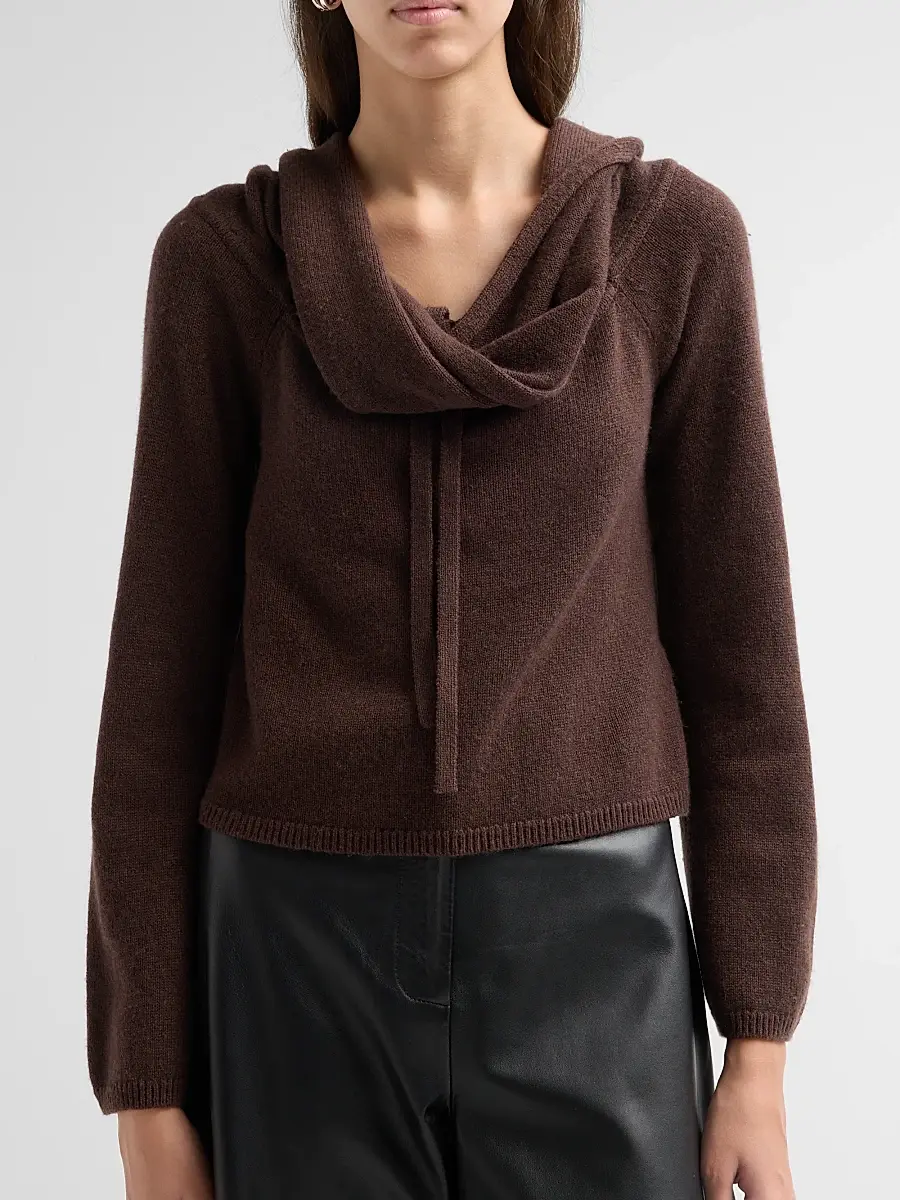Simkhai Women's Cambria Wool-Cashmere Cowlneck Top | Thumbnail 5 Simkhai Women's Cambria Wool-Cashmere Cowlneck Top | Thumbnail 5
