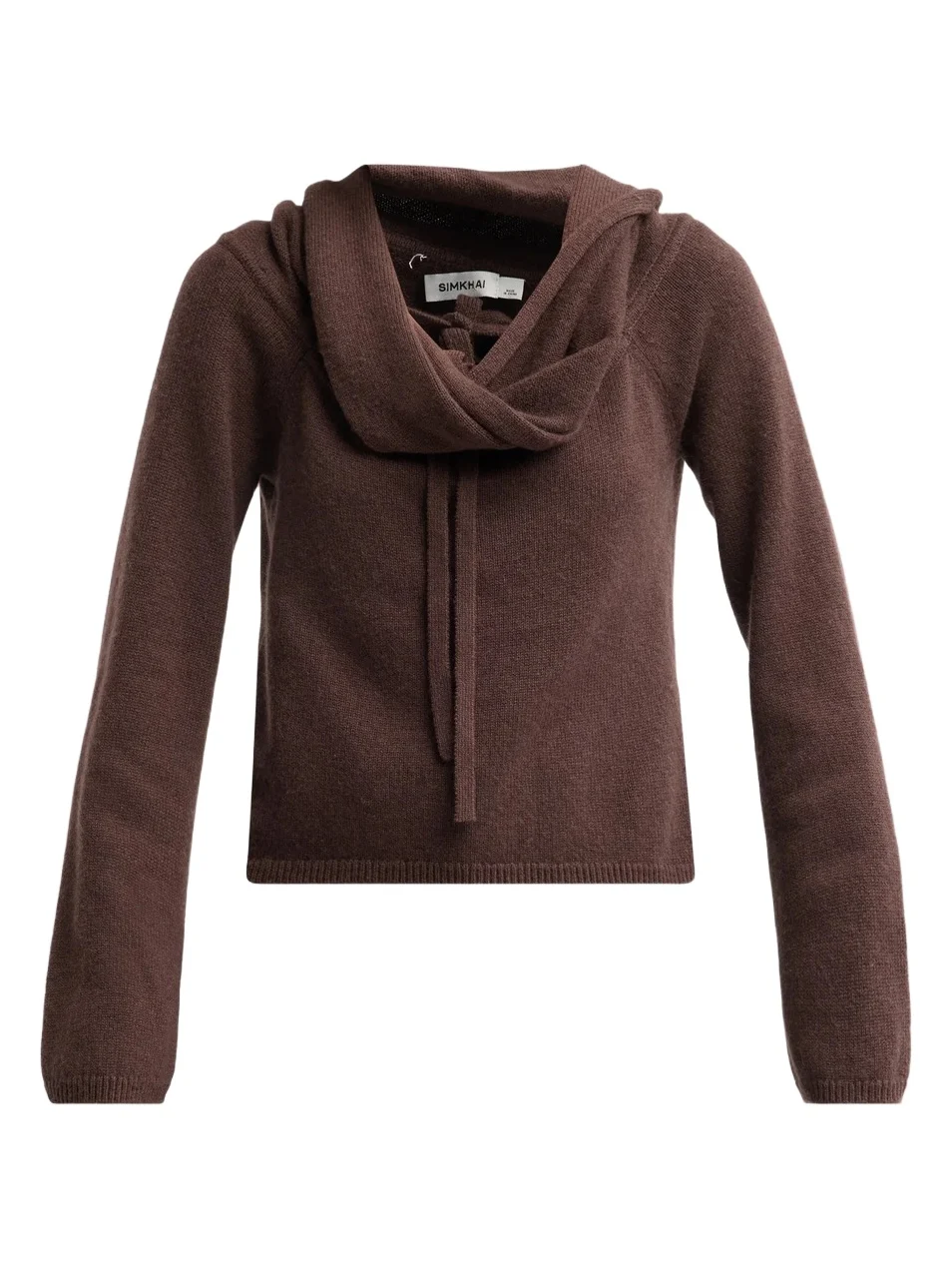 Simkhai Women's Cambria Wool-Cashmere Cowlneck Top