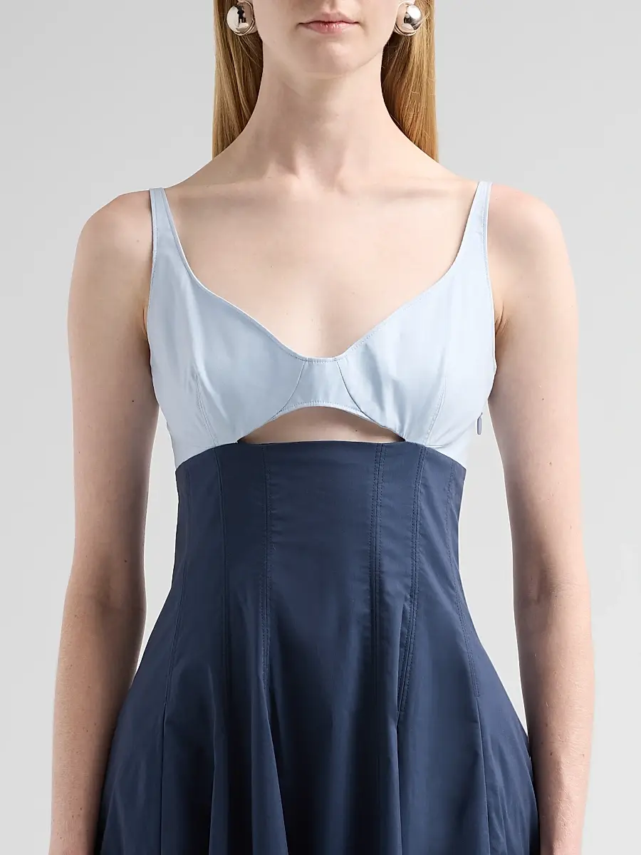 Simkhai Women's Maddy Cotton-Blend Cut-Out Midi Dress | Thumbnail 5