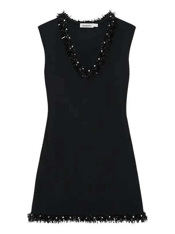 Women's Suki Embellished Sequin V-Neck Mini Dress
