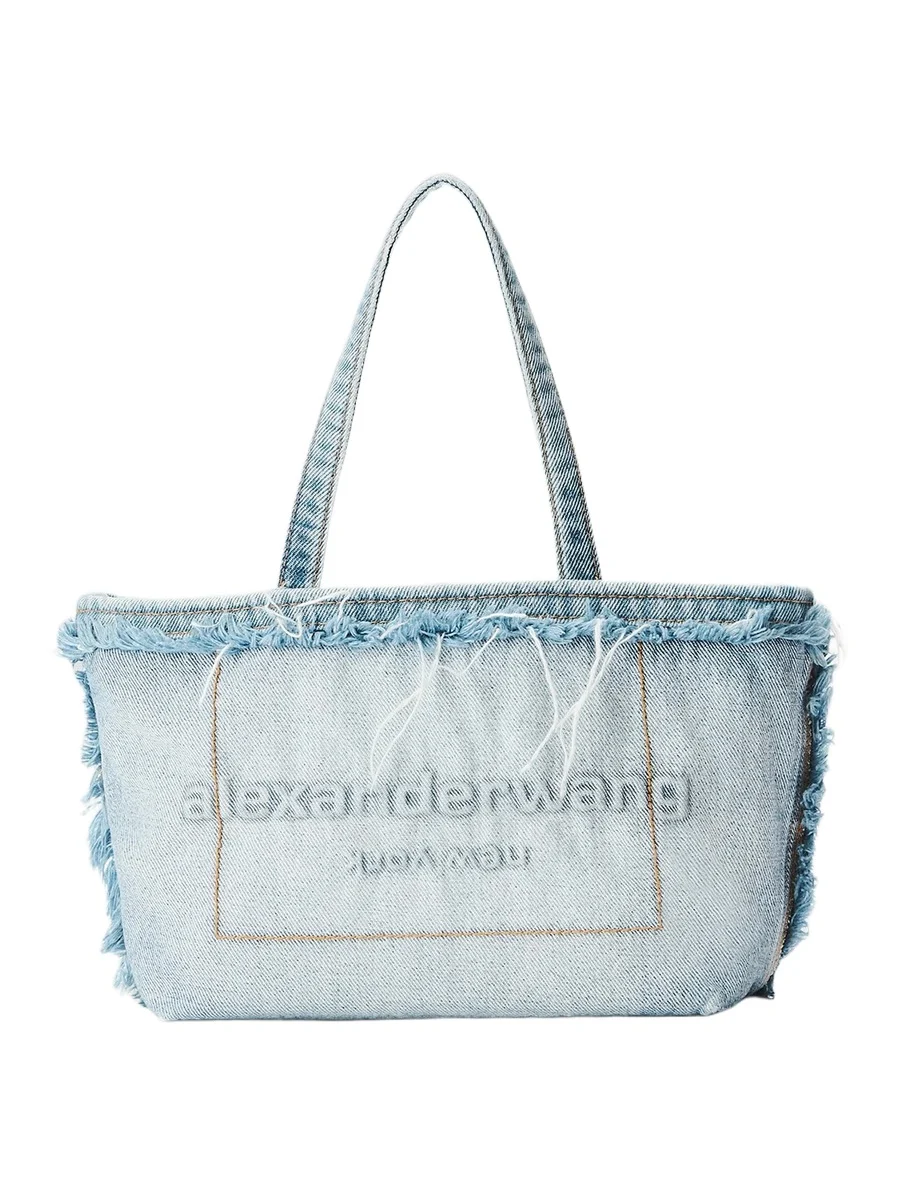 Women's Punch Small Denim Tote Bag