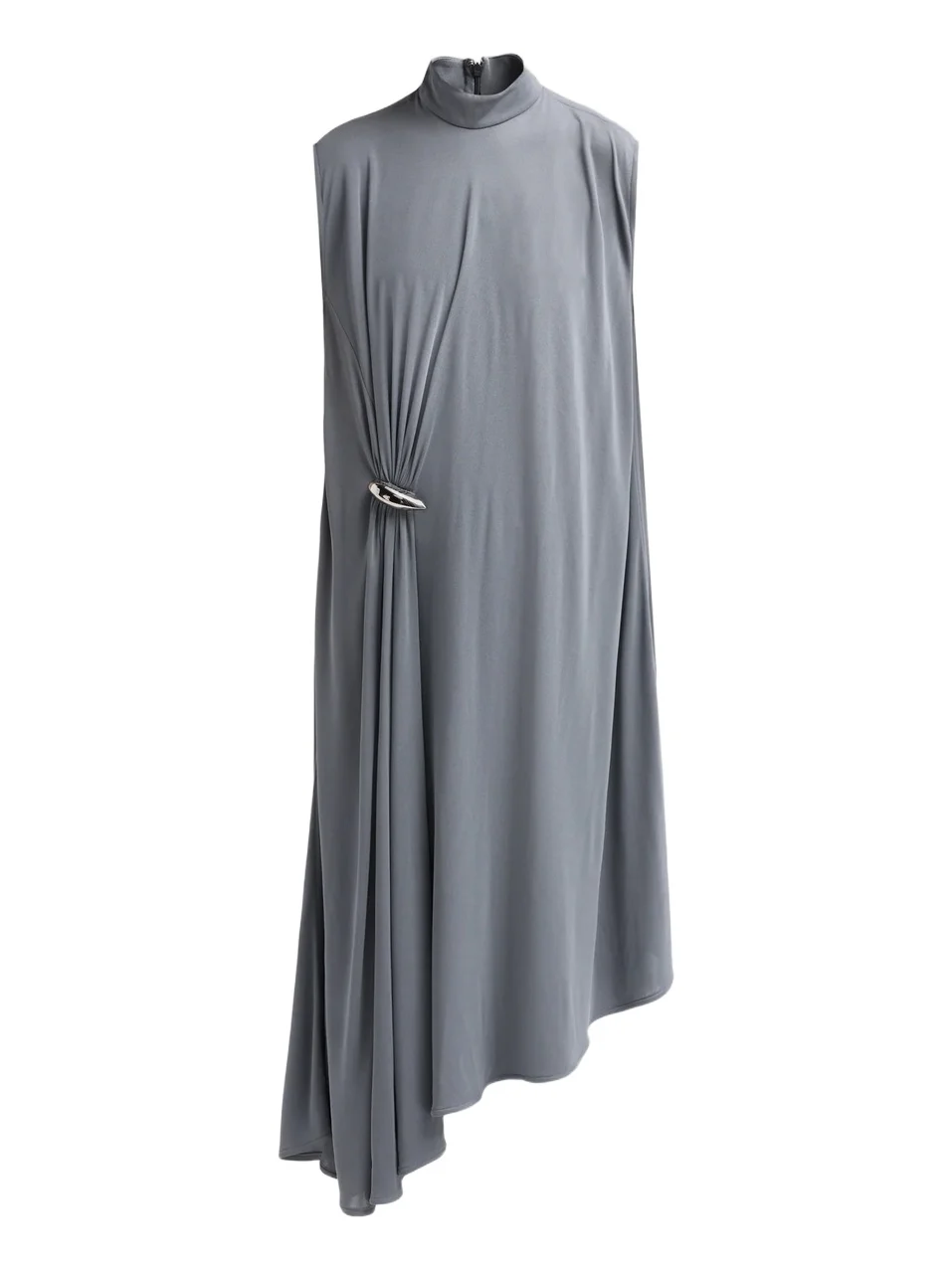 Bottega Veneta Women's Jersey Crêpe Brooch Asymmetric Midi Dress