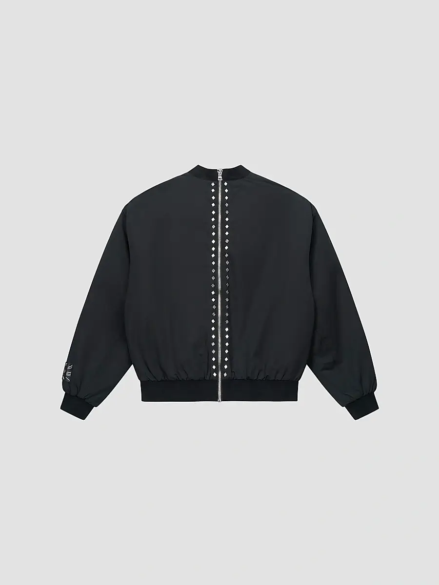 RTA Men's Curva Ultra Rowan Studded Bomber Jacket | Thumbnail 2 RTA Men's Curva Ultra Rowan Studded Bomber Jacket | Thumbnail 2