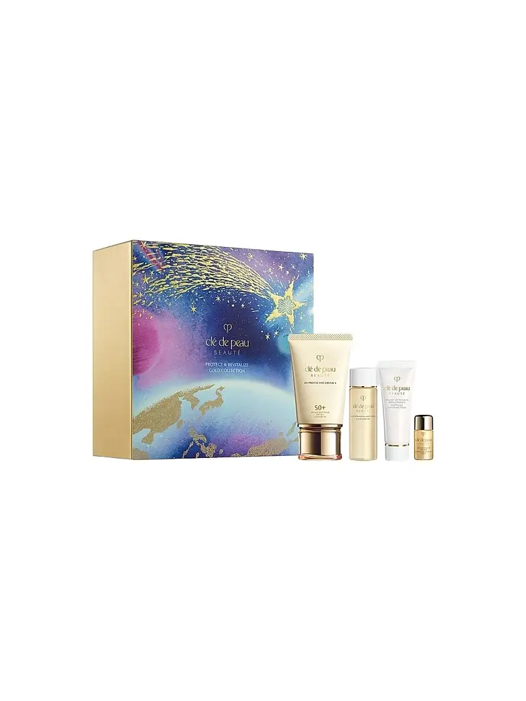 CLÉ DE PEAU BEAUTÉ Protect & Revitalize Gold 4-Piece Collection