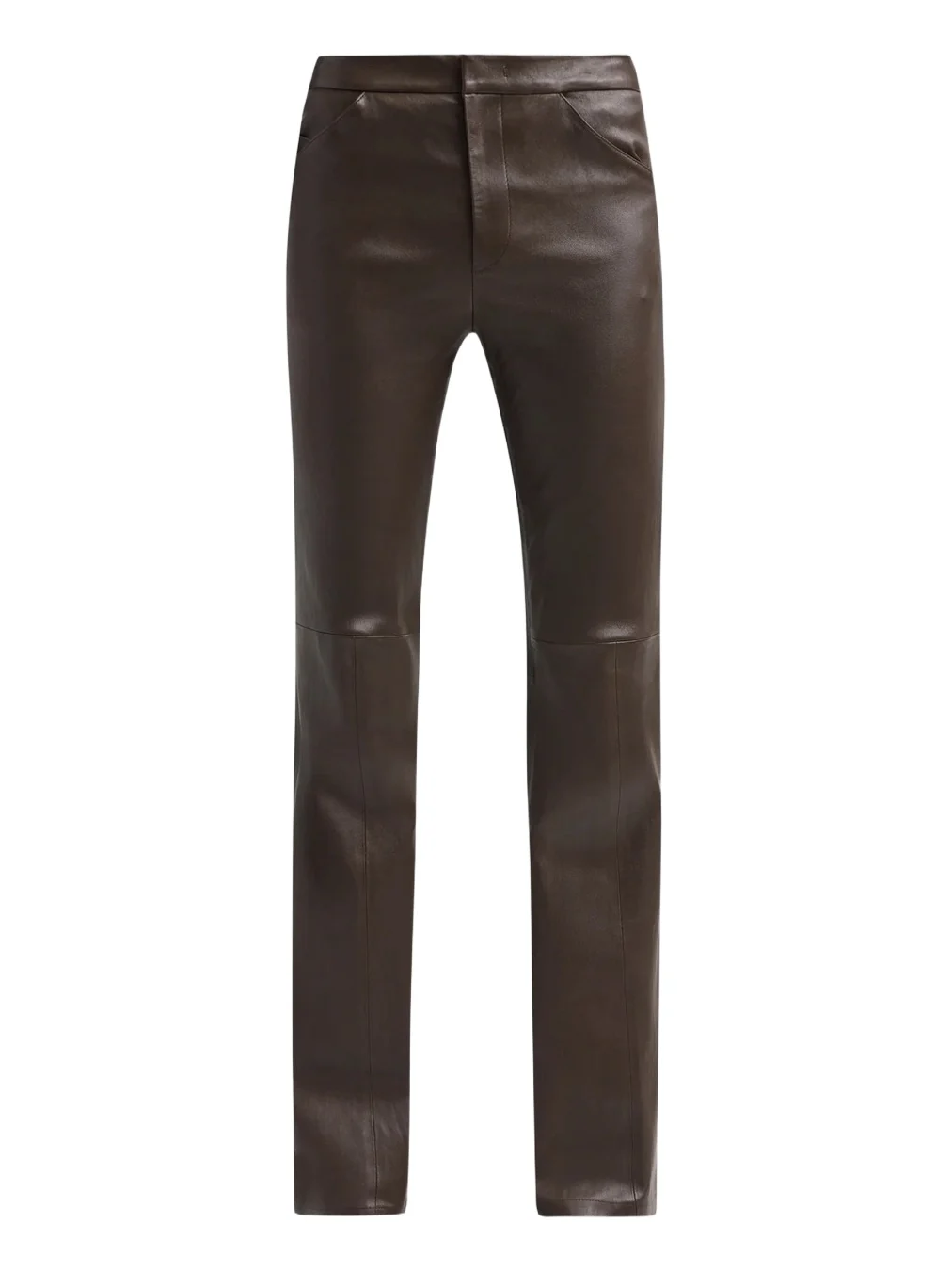 Women's Mid-Rise Stretch-Leather Flare Pants Women's Mid-Rise Stretch-Leather Flare Pants