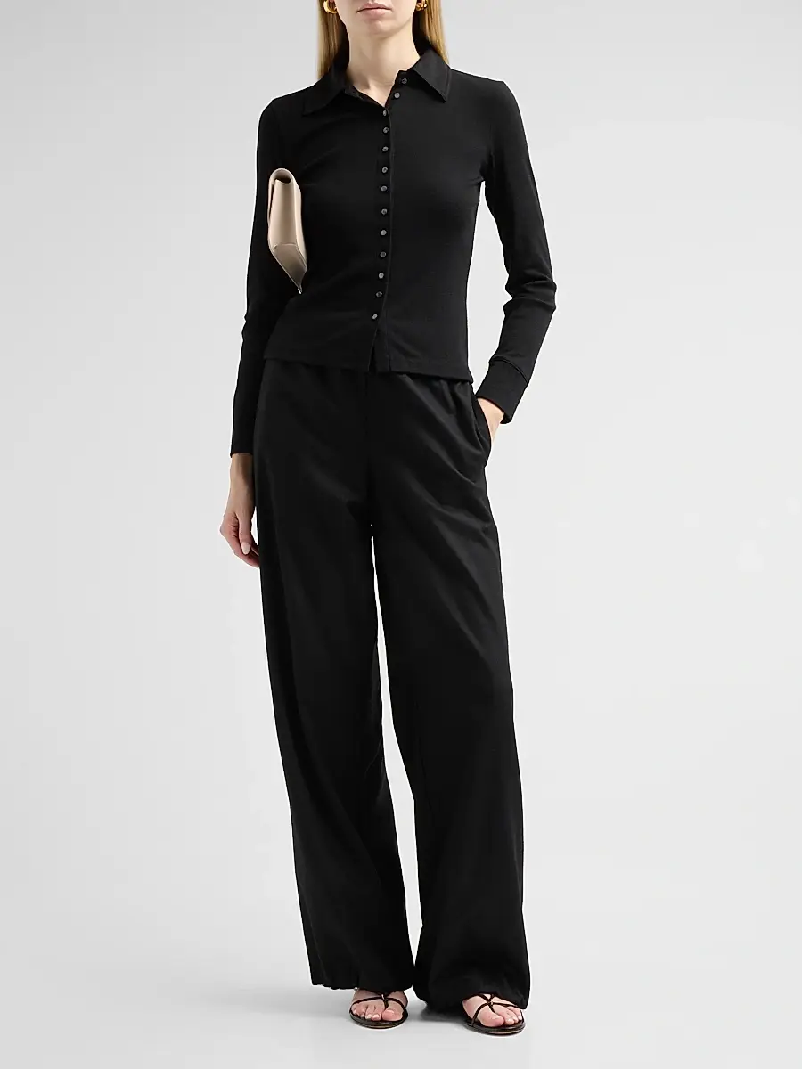 Vince Women's Multi-Button Collared Wool-Blend Cardigan | Thumbnail 2 Vince Women's Multi-Button Collared Wool-Blend Cardigan | Thumbnail 2